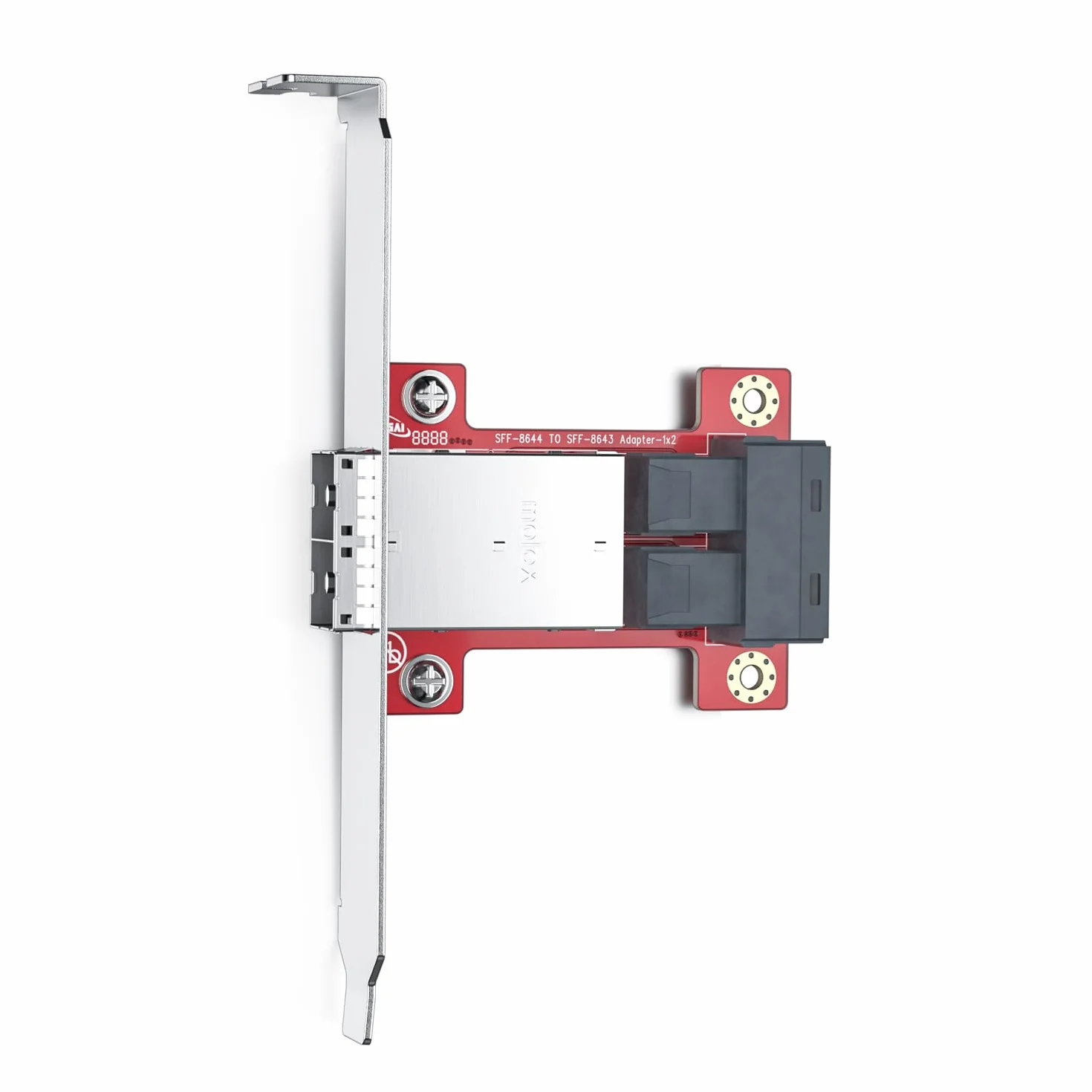 10Gtek Mini SAS Adapter SFF-8643 to SFF-8644 Dual Port Mini SAS Adapter