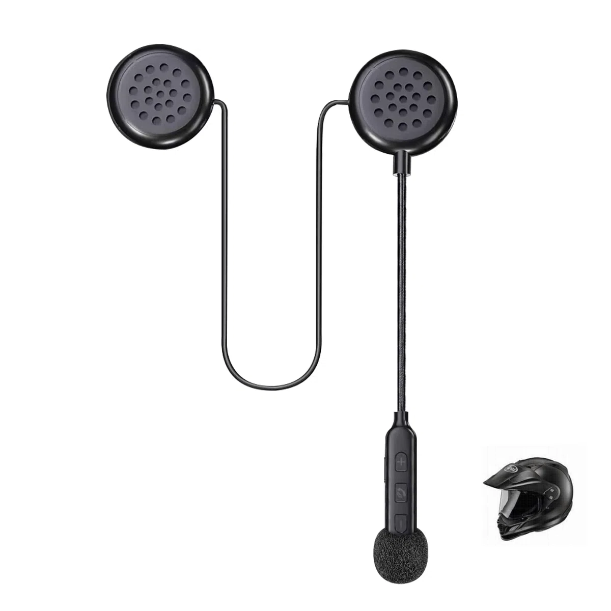 Zestaw słuchawkowy na kask motocyklowy, Bluetooth 5.0, automatyczna reakcja, 80 godzin, wysoka jakość dźwięku, ultracienkie słuchawki, jazda na rowerze, jazda na nartach, jazda na rowerze