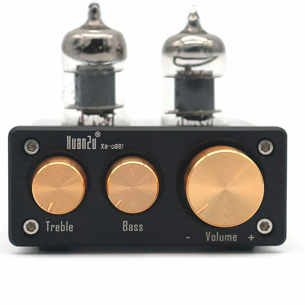 DollaTek 6J1 Mini przedwzmacniacz lampowy próżniowy Audio Hi-Fi przedwzmacniacz stereo kontrola wysokich basów