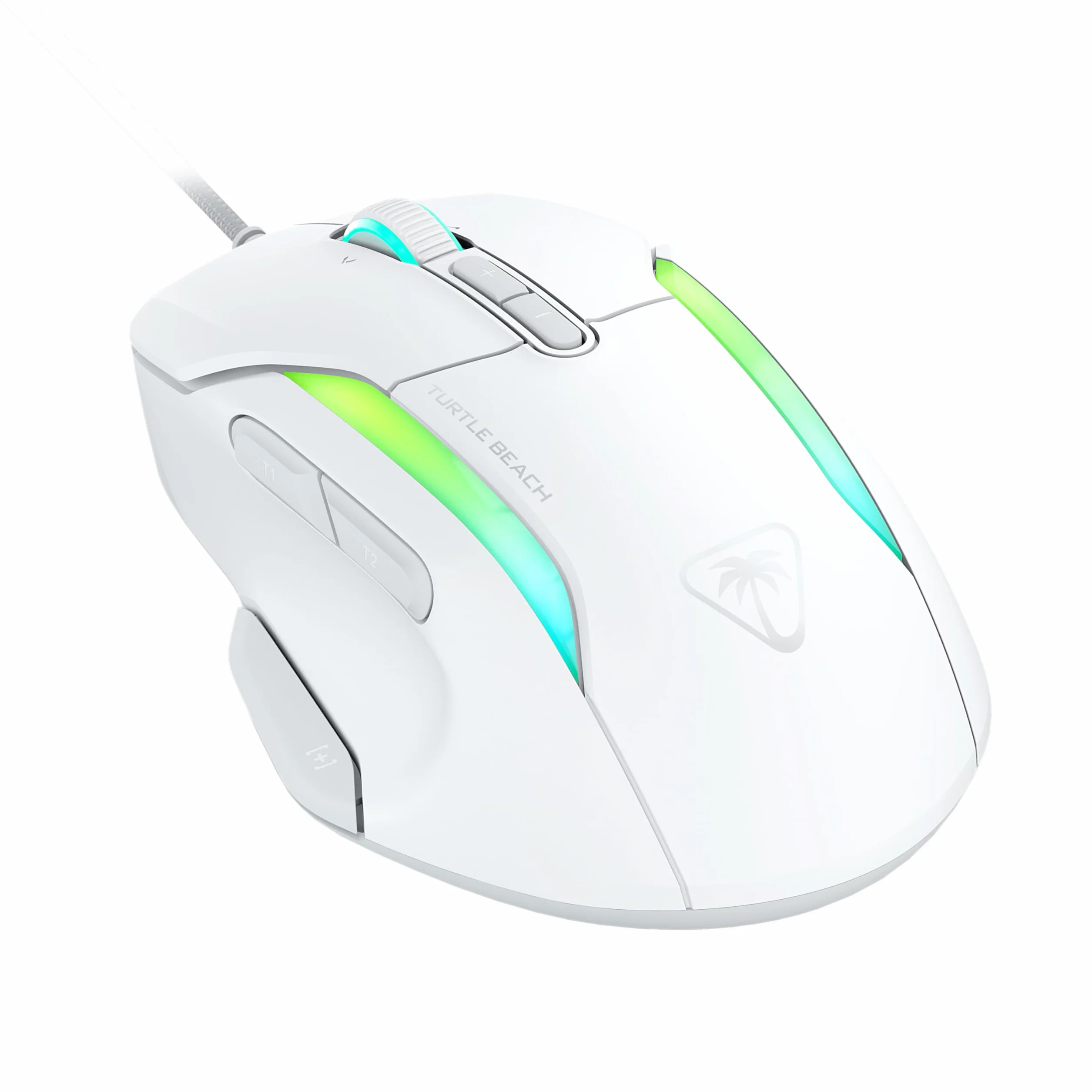 TURTLE BEACH Kone II Przewodowa ergonomiczna mysz do gier RGB, 26K DPI, przełączniki optyczne 100 mln kliknięć, 23 wejścia, kółko 4D, PTFE