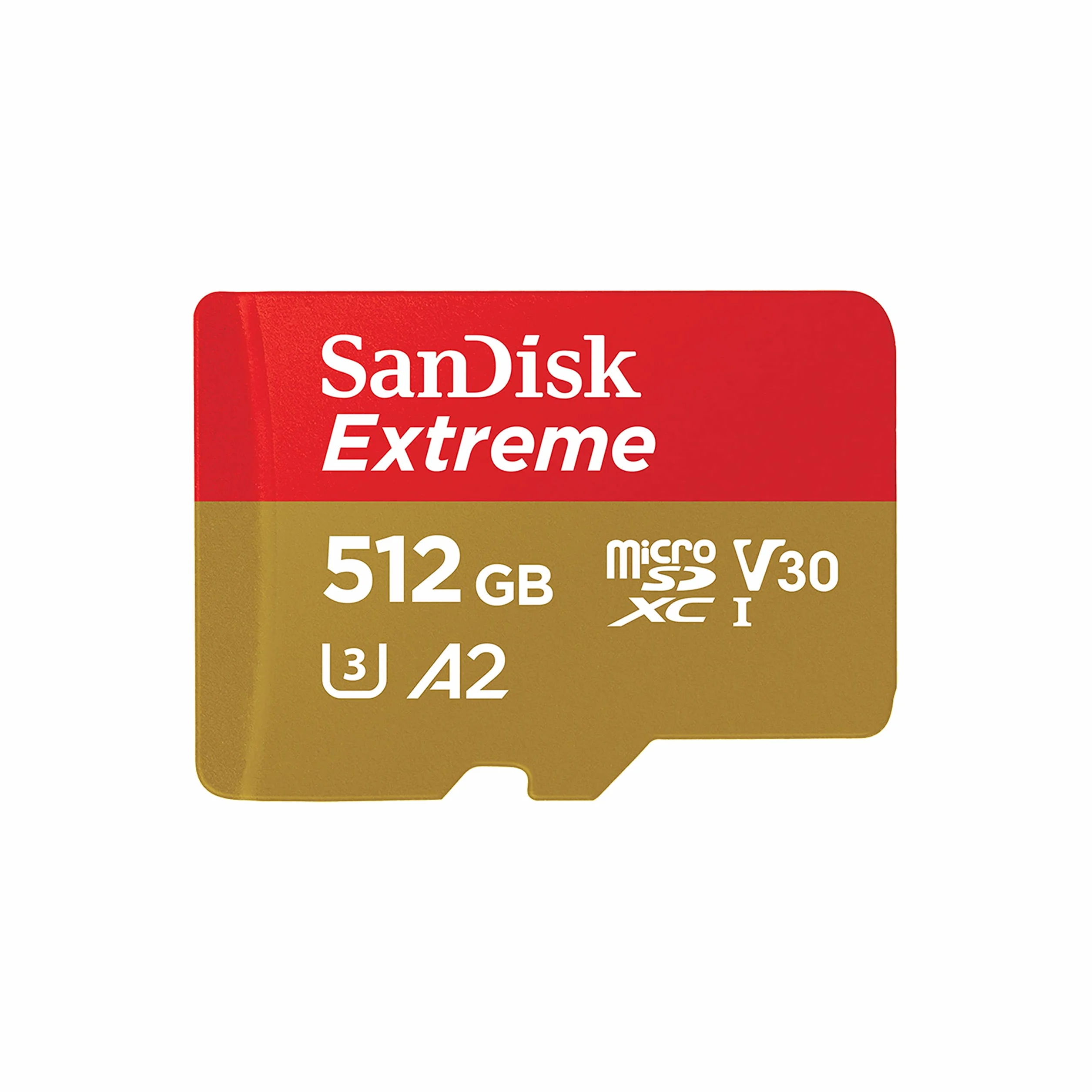 Sandisk Extreme SDSQXAV-512G-GN6MA Karta Pamięci Microsd, Czerwony/Żółty, 512 GB