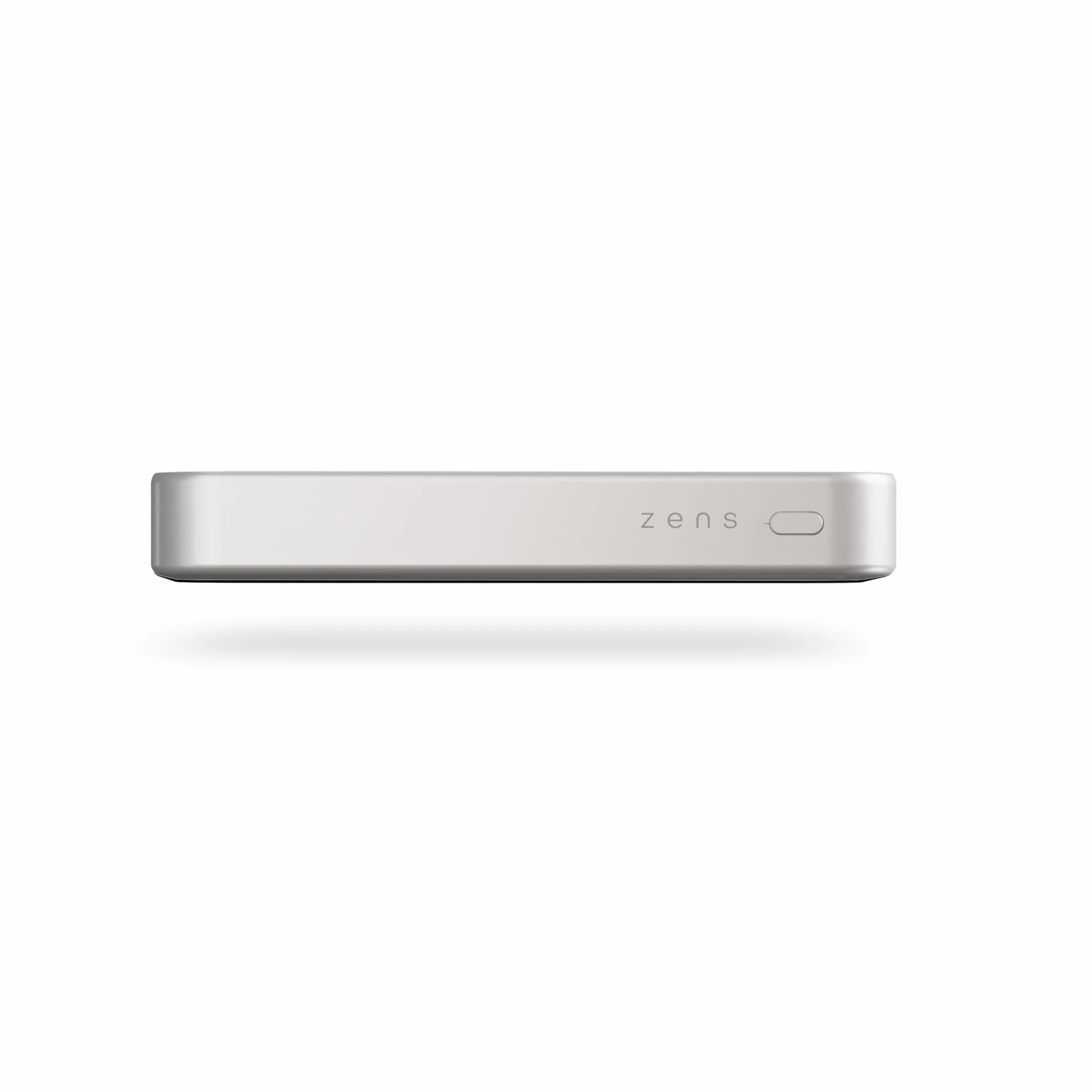 Zens Slim Aluminium Power Bank Qi2 10k mAh, bezprzewodowa ładowarka MagSafe o mocy 15 W do telefonów iPhone Air/17/16/15/14/13/12 i słuchawek AirPods, zawiera 30 cm USB C-C kabel, Biały