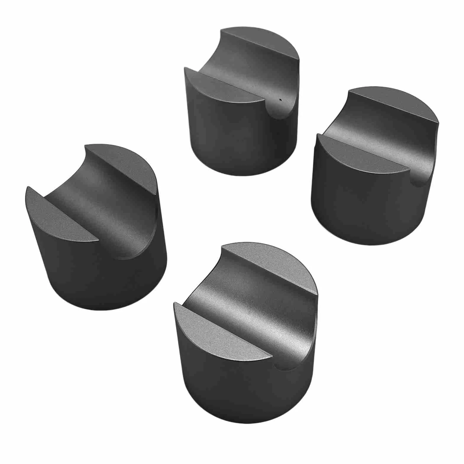 4 szt. Zacisk do Kabla HiFi Wspornik z Drutu Ze Stopu Aluminium Mocny Kabel Głośnikowy Zacisk Podwyższający Kabel HiFi Trzpień Stabilizujący z Podkładkami Tłumiącymi do (BLACK)