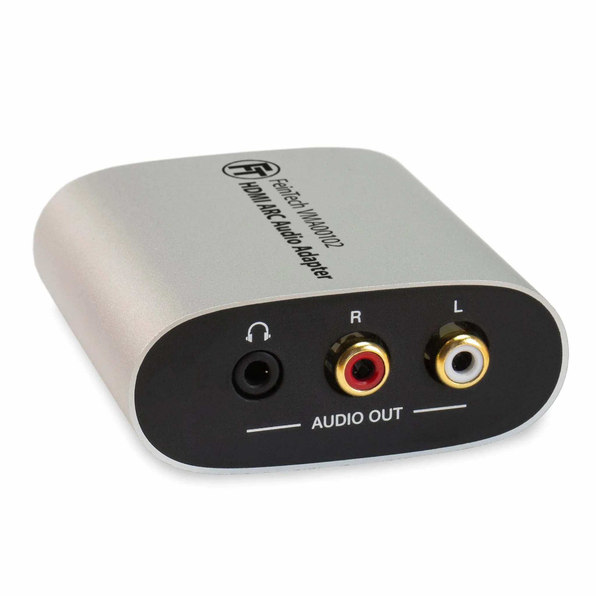 FeinTech VMA00102 HDMI-eARC adapter audio TV do słuchawek, system stereo z regulacją głośności