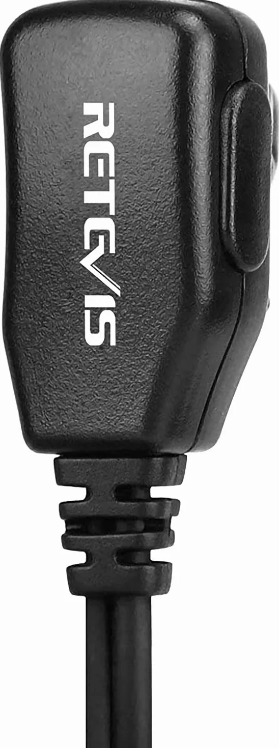 Retevis Słuchawki Walkie Talkie z mikrofonem PPT, 1-pinowy 2,5 mm ochroniarz zestaw słuchawkowy kompatybilny z RT45 Motorola T82 T92 TKLR T3 T5 T6 T7 T8 T9 T6210 H20 Walkie Talkie (10 szt.)