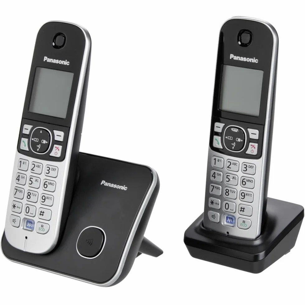 Panasonic KX-TG6812GB DECT telefon bezprzewodowy DUO czarny