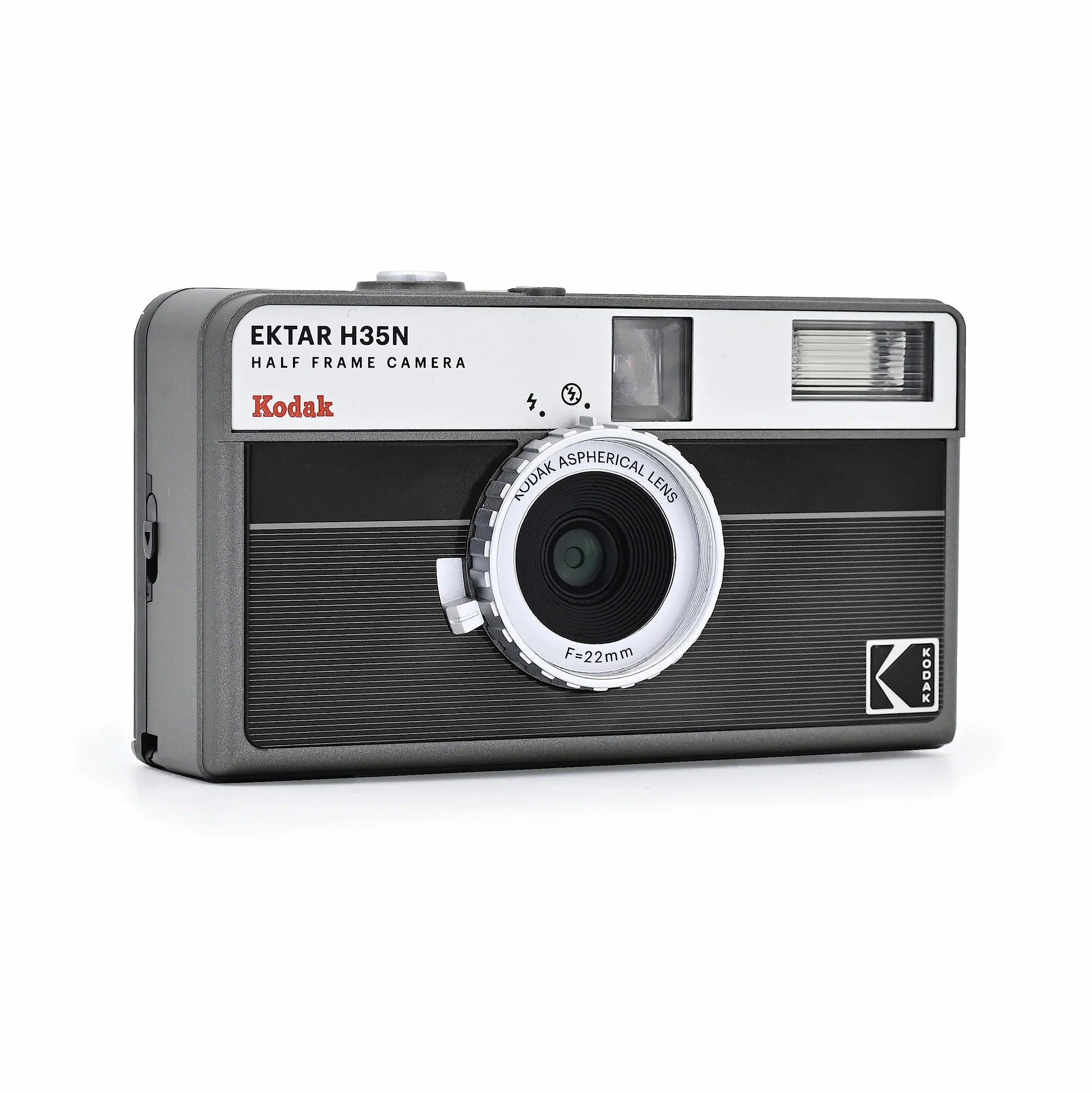 KODAK EKTAR H35N półramkowa kamera filmowa, 35 mm, wielokrotnego użytku, bez ostrości, funkcja żarówki, wbudowany filtr gwiazdkowy, powlekany ulepszony obiektyw (folia i bateria AAA nie są dołączone)