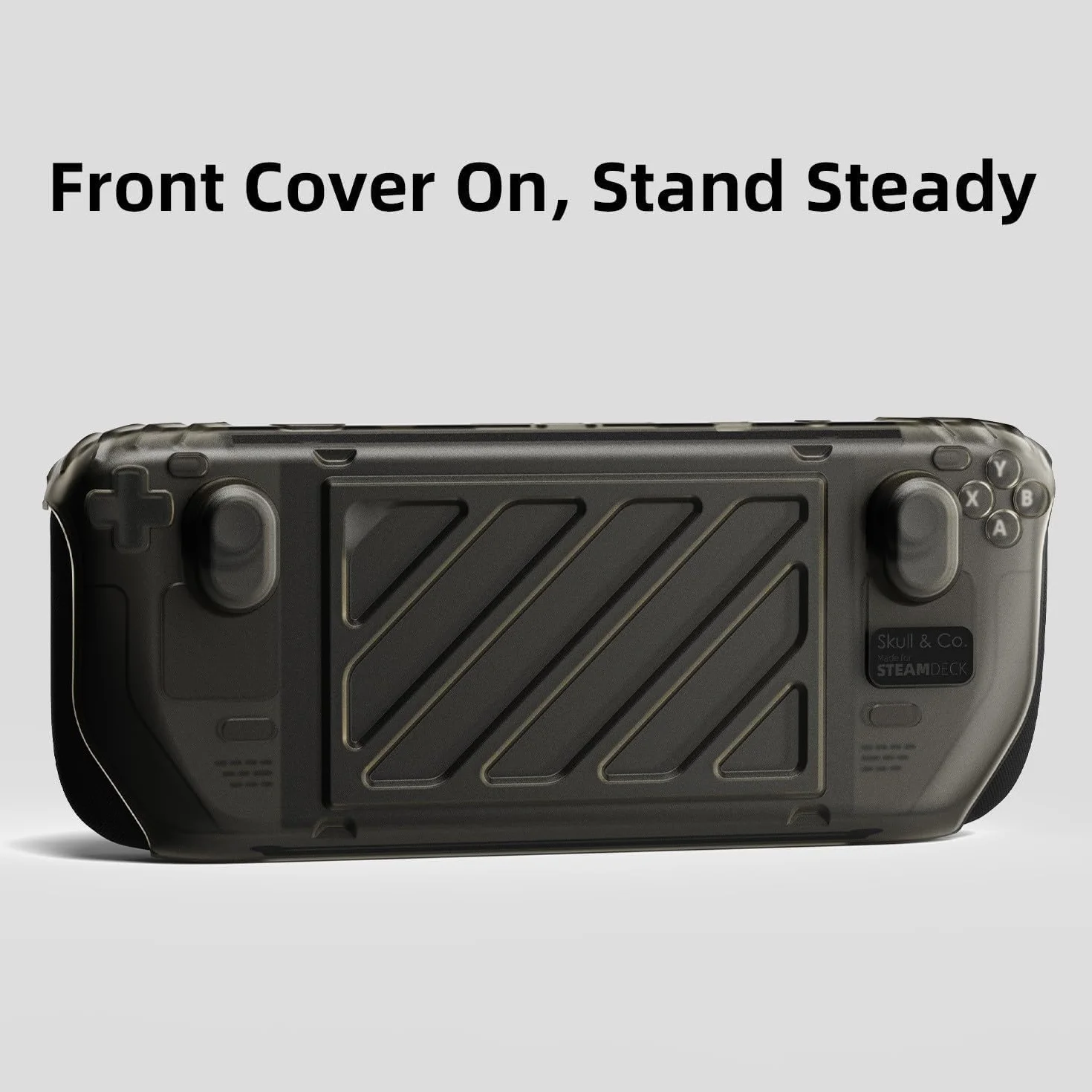 Skull & Co. Zestaw ochronny Stand Grip GripCase z przednią osłoną dla Steam Deck/OLED - Dymny