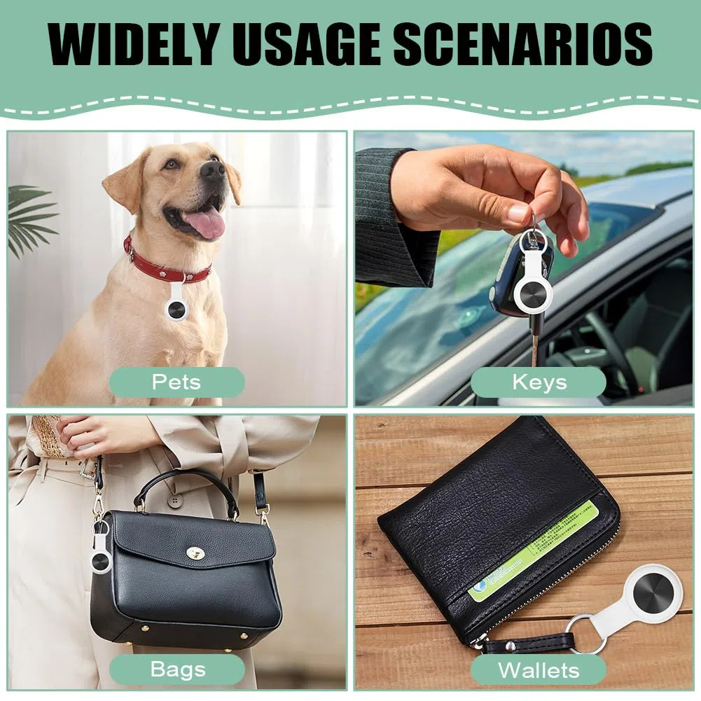 Ainiv Smart Tag 1 opakowanie, Bluetooth szukacz przedmiotów, tracker przedmiotów kompatybilny z iOS i Android, zasięg do 50 m/164 stóp, wodoodporny IP67, bezprzewodowy lokalizator zdalny dla kluczy