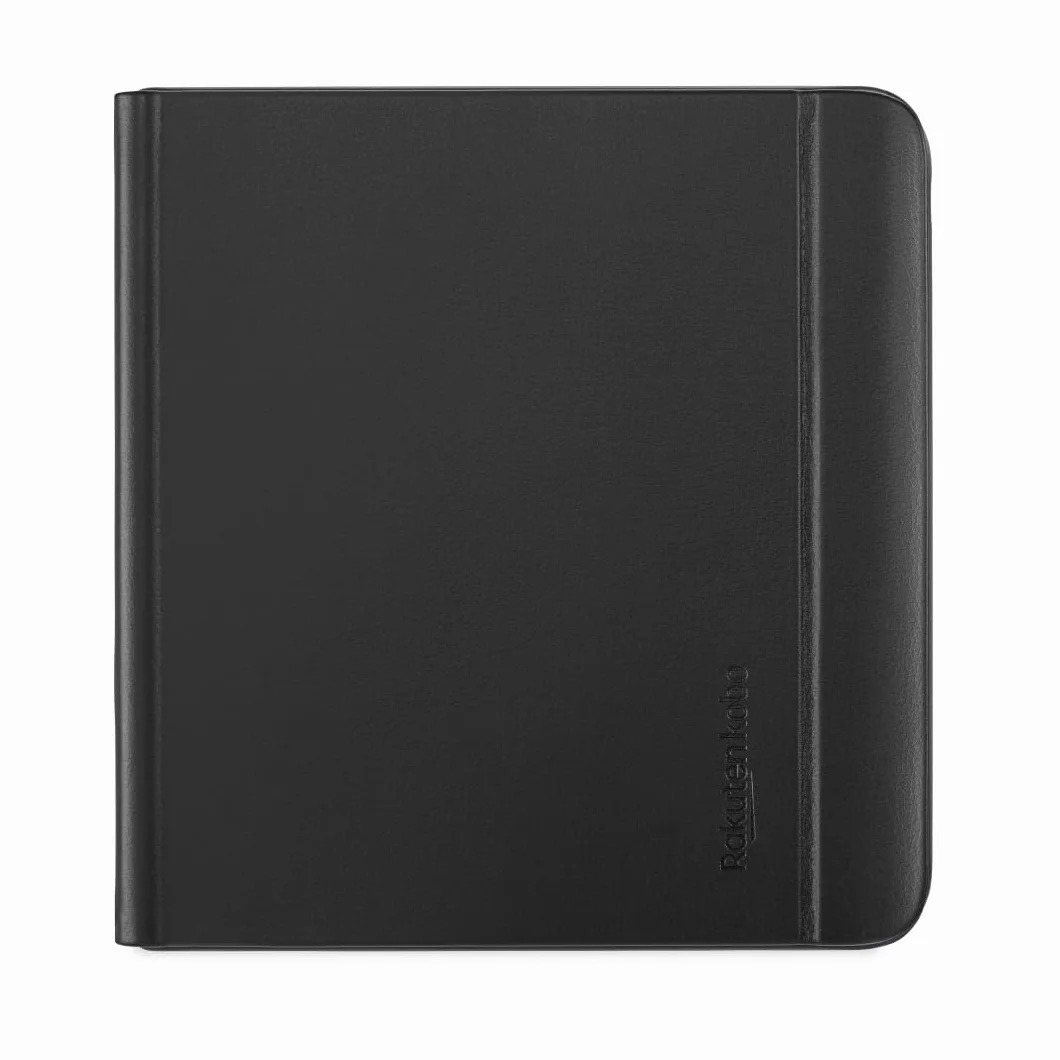 Kobo Libra Kolorowe etui do spania, czarny notatnik, technologia uśpienia/budzenia, wbudowany stojak 2-kierunkowy, wegańska skóra, kompatybilne z kolorowym czytnikiem e-booków Kobo Libra 17.8 cm