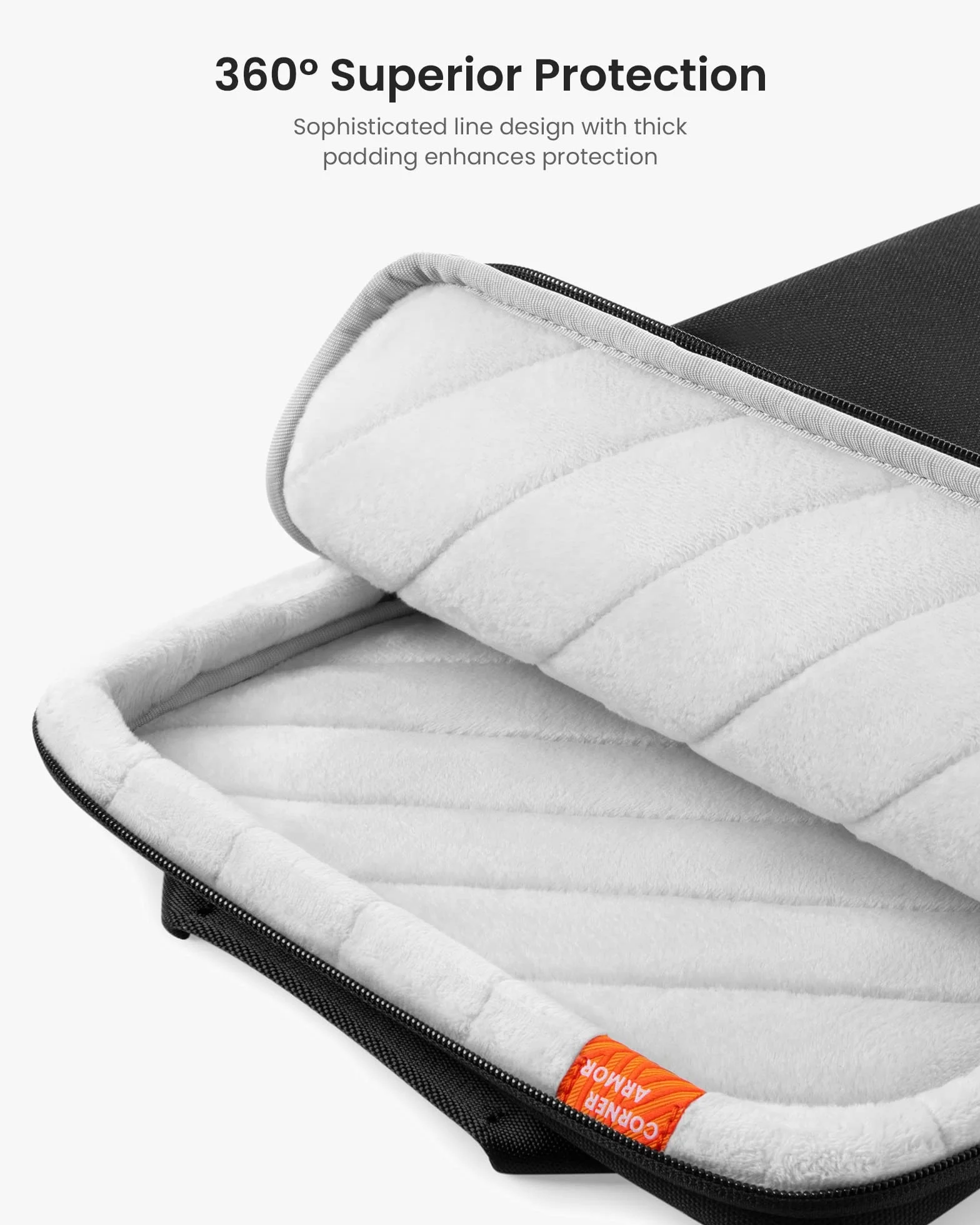 Tomtoc Torba 360° na 13-calowego MacBook Air M3/A3113 M2/A2681 M1/A2337, MacBook Pro M2/A2686 M1/A2338, Wodoodporna Torba na Laptopa z Pokrowcem