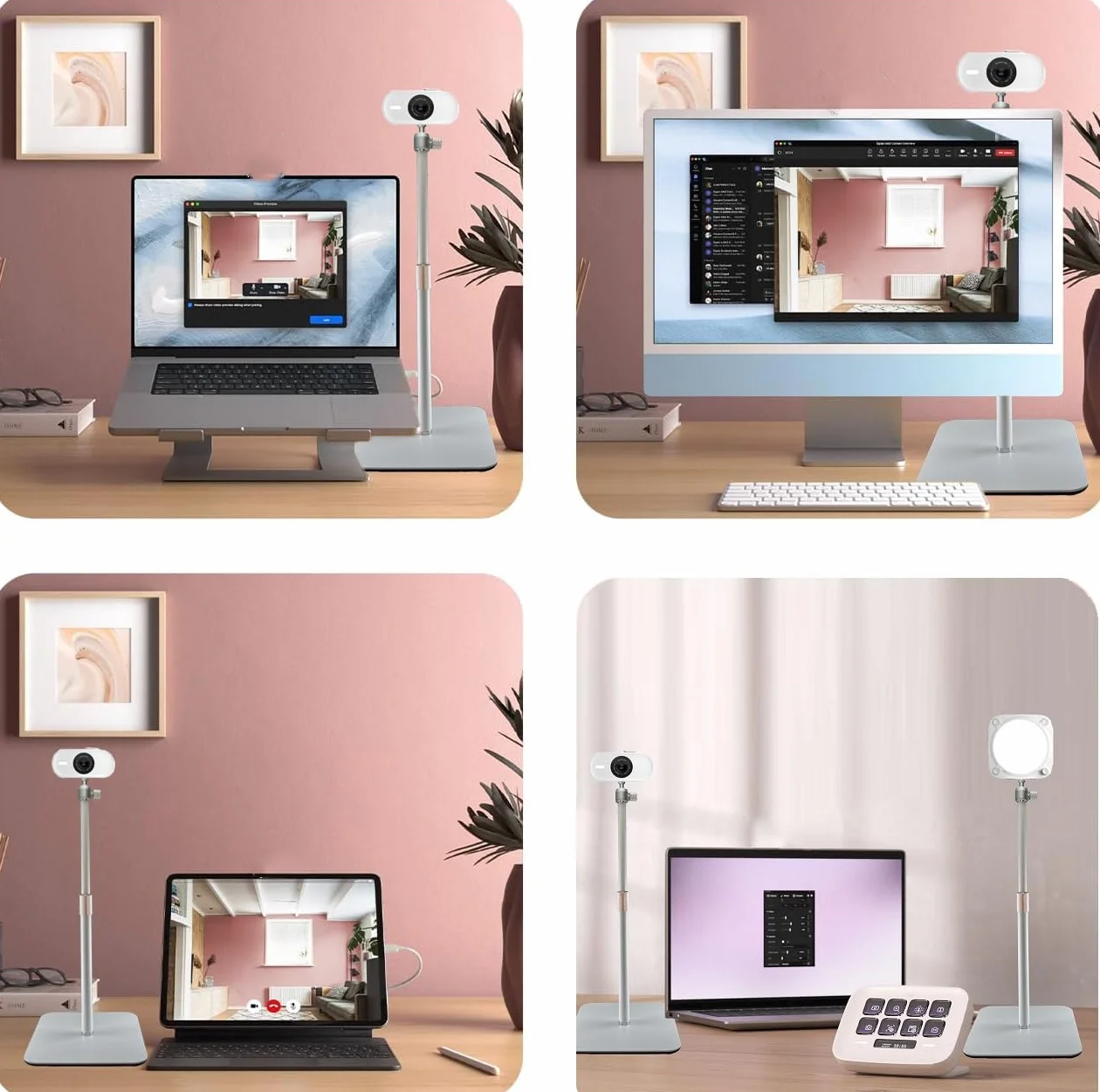 Logitech Brio 100 300 500 C270 C310 StreamCam MX Brio 4K C920 C922 C930 C925 C615 magnetyczny uchwyt do kamery internetowej