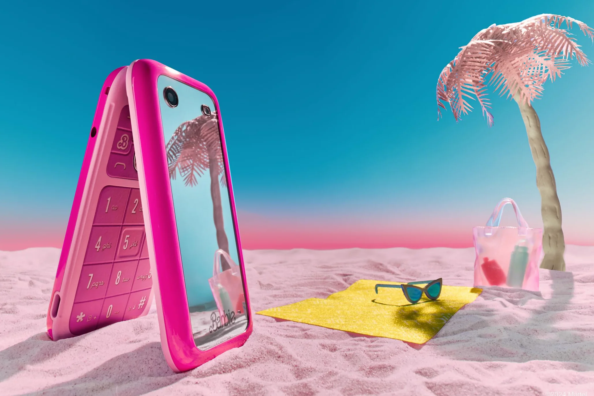 HMD Barbie Telefon z klapką kompatybilny z Barbie (ekran 2,8", aparat 0,3 MP, 64/128 MB, 1450 mAh, 4G) Power Pink