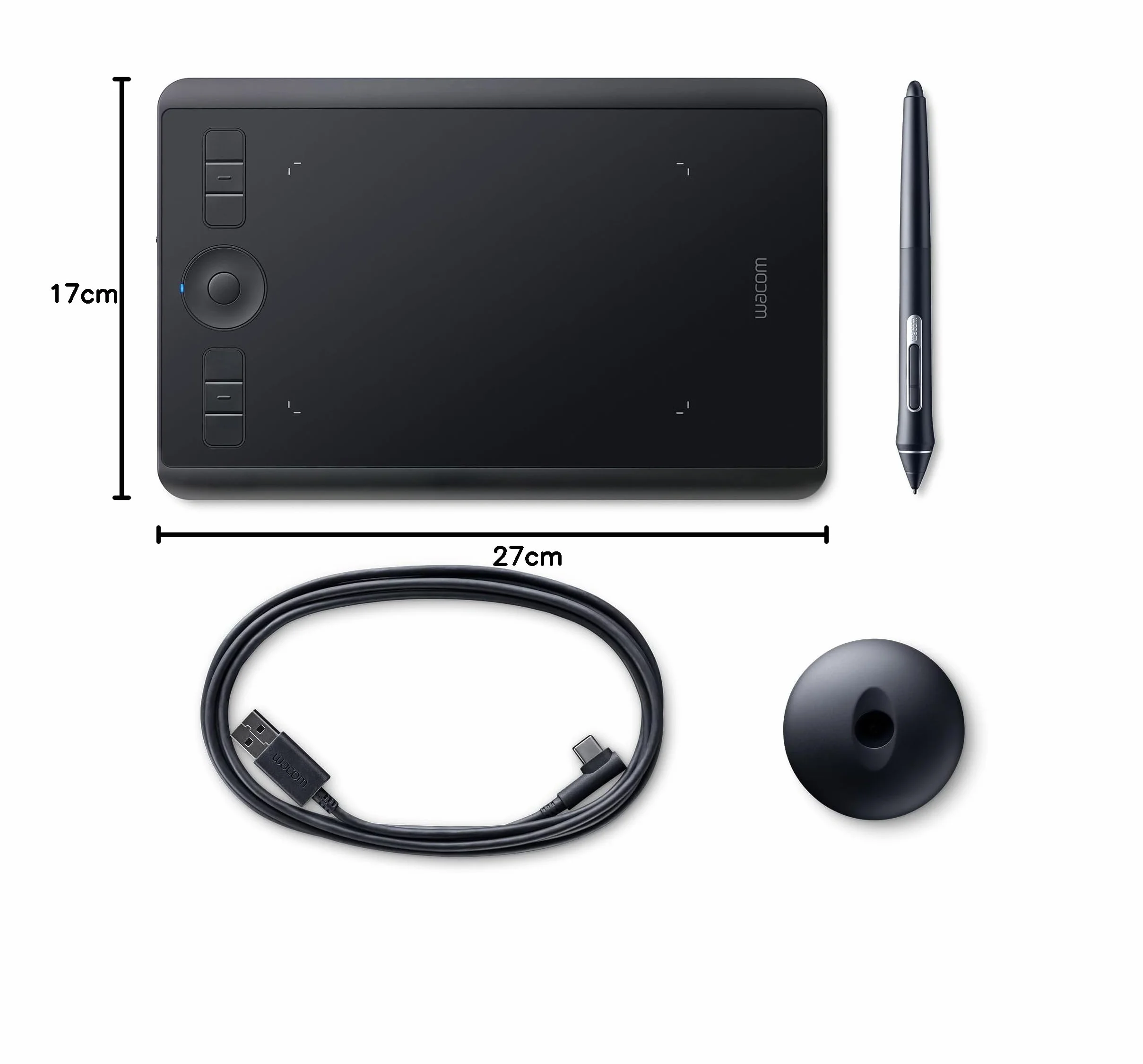 Wacom Intuos Pro Small Tablet Graficzny/Kompaktowy Tablet z Piórem Pro Pen 2 z Wymiennymi Końcówkami, Do Pracy i Nauki Zdalnej