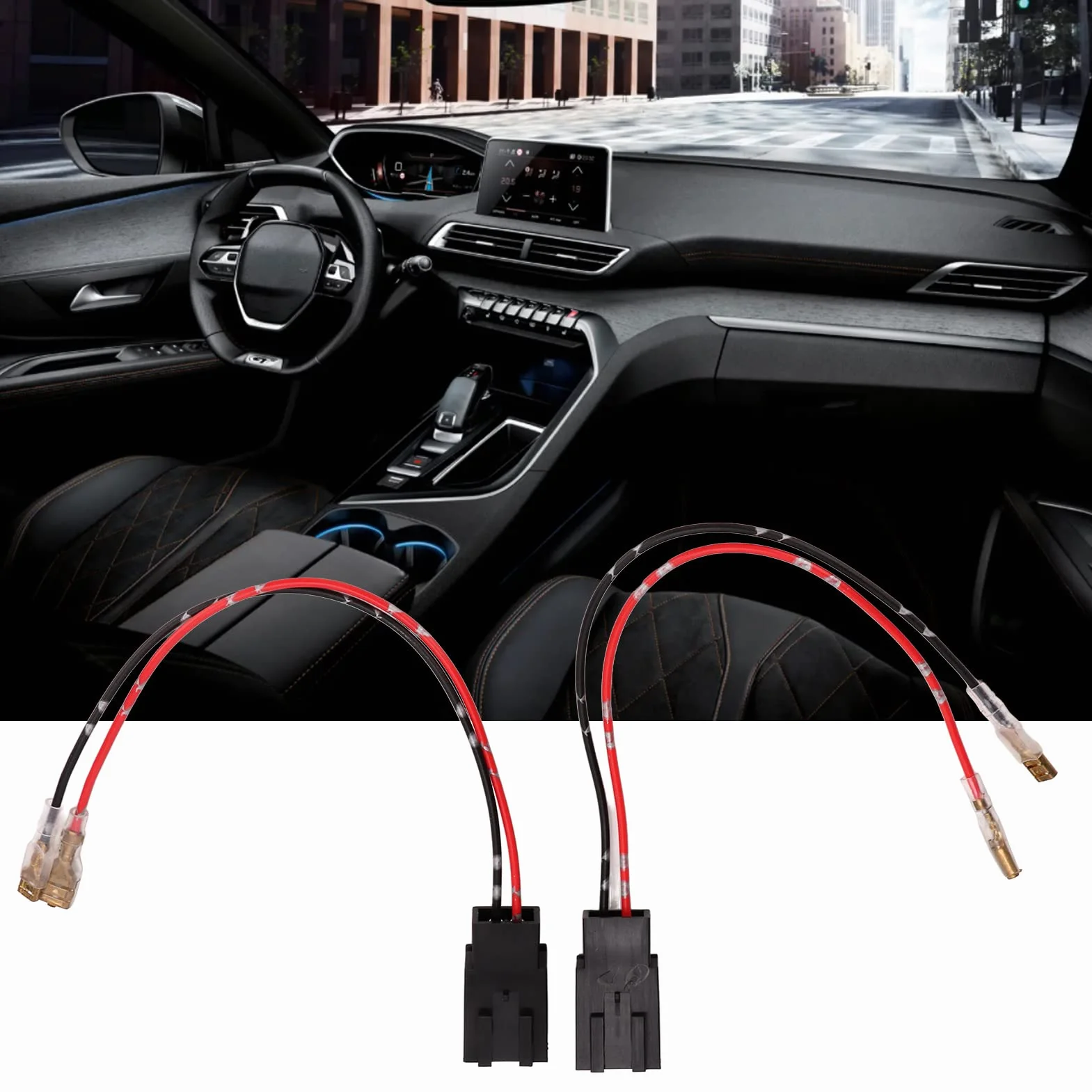 Car o głośnikach Kable Adapter głośników 17 cm, inne urządzenia elektroniczne, para 12 v 3a 10 W, głośnik do drzwi samochodu, adapter wiązki przewodów
