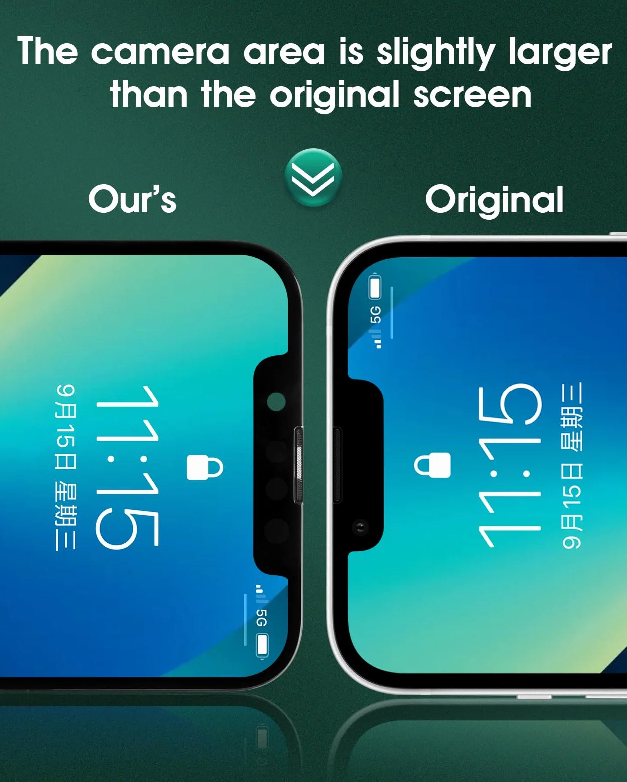 Dla iPhone 13 zamiennik ekranu dla iPhone 13 ekran LCD zamiennik A2633 wyświetlacz LCD A2482 dotykowy digitizer montaż A2631 A2634 A2635 (Incell nie oryginalny)