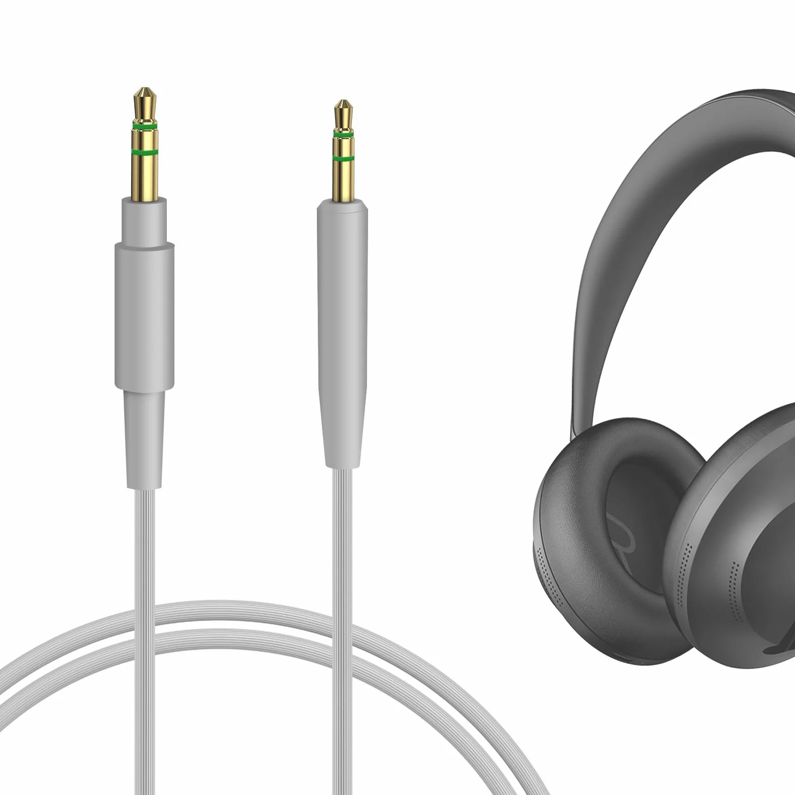 Geekria kabel audio kompatybilny ze słuchawkami Bose 700, QuietComfort Ultra, QC 45/35II/35/25/SE, wymienny przewód stereo z 3,5 mm na 2,5 mm (1,2 m/4 stopy)
