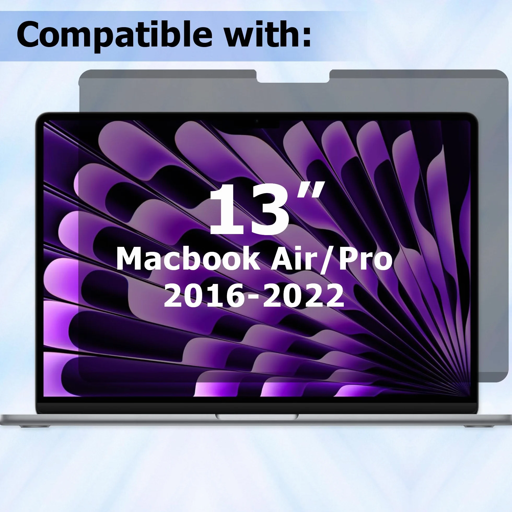 Adeway Prywatny Ekran do Macbook Pro 13 Cali (2016-2022, M1, M2) / Macbook Air 13 cali (2018-2021, M1), Anti-spy, Redukcja Niebieskiego Światła & Anti-Glare, Idealny do Biura i Podróży