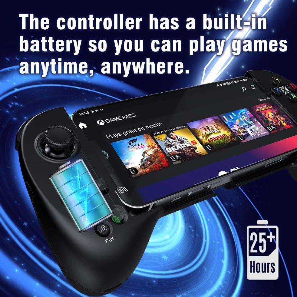 ShanWan Kontroler do smartfona Android iOS regulowaną wysokością joysticka Xbox Cloud Steam Link GeForce NOW MFi Arcade Game