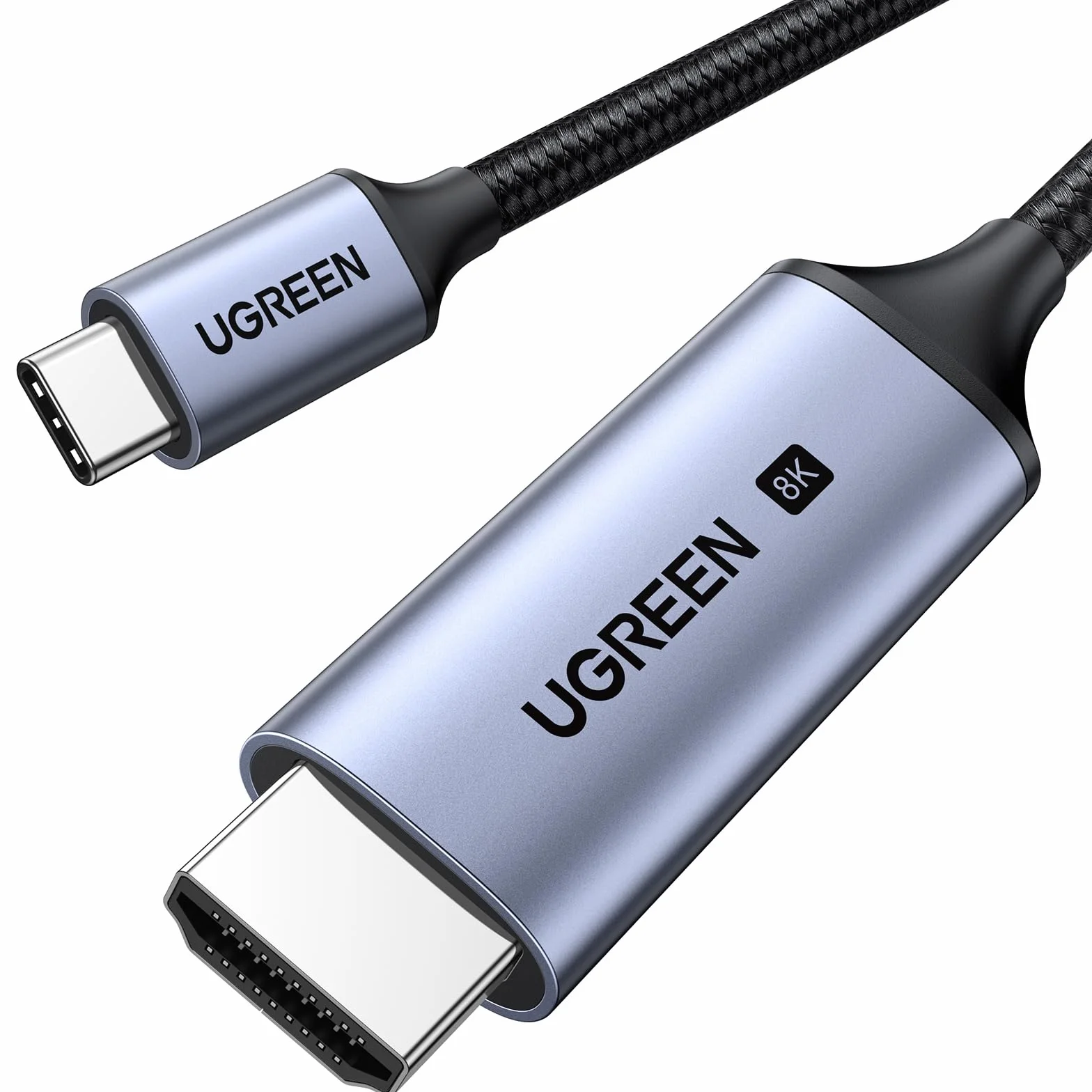 UGREEN USB C do kabla HDMI 2.1 8K@60Hz 4K@240Hz Ultra High Speed HDR HDCP 2.3 Thunderbolt 4/3 2M