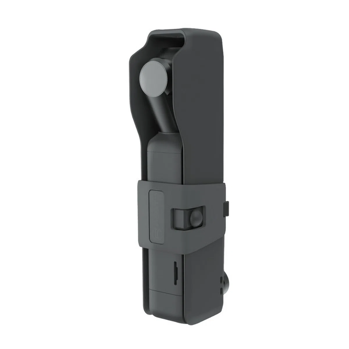 SHEAWA Pokrowiec ochronny pokrowiec zewnętrzny futerał ochronny na zarysowania etui z paskiem do DJI Pocket 2, Czarny, przenośność