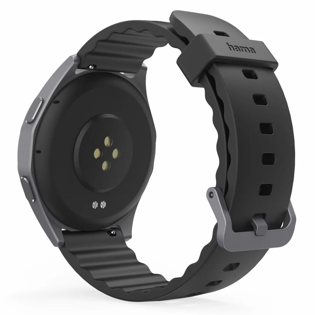 Hama Smartwatch 7010 1,43" AMOLED GPS IP68 3 ATM tętno SpO2 czarny