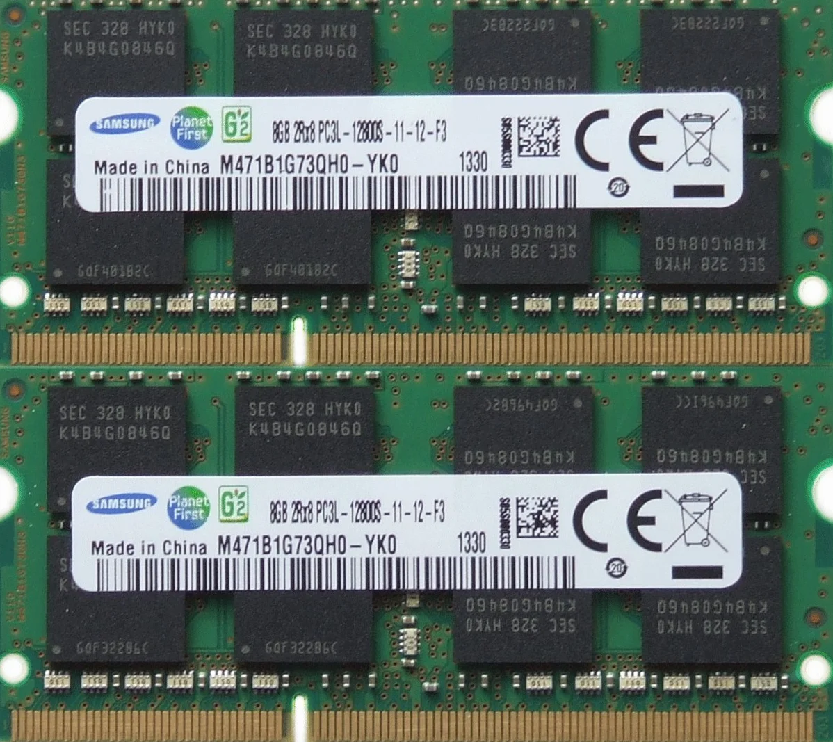 Samsung 16GB (2x8GB) DDR3 PC3-12800 1600MHz SODIMM 204-Pin RAM for MacBook Pro iMac Mac Mini