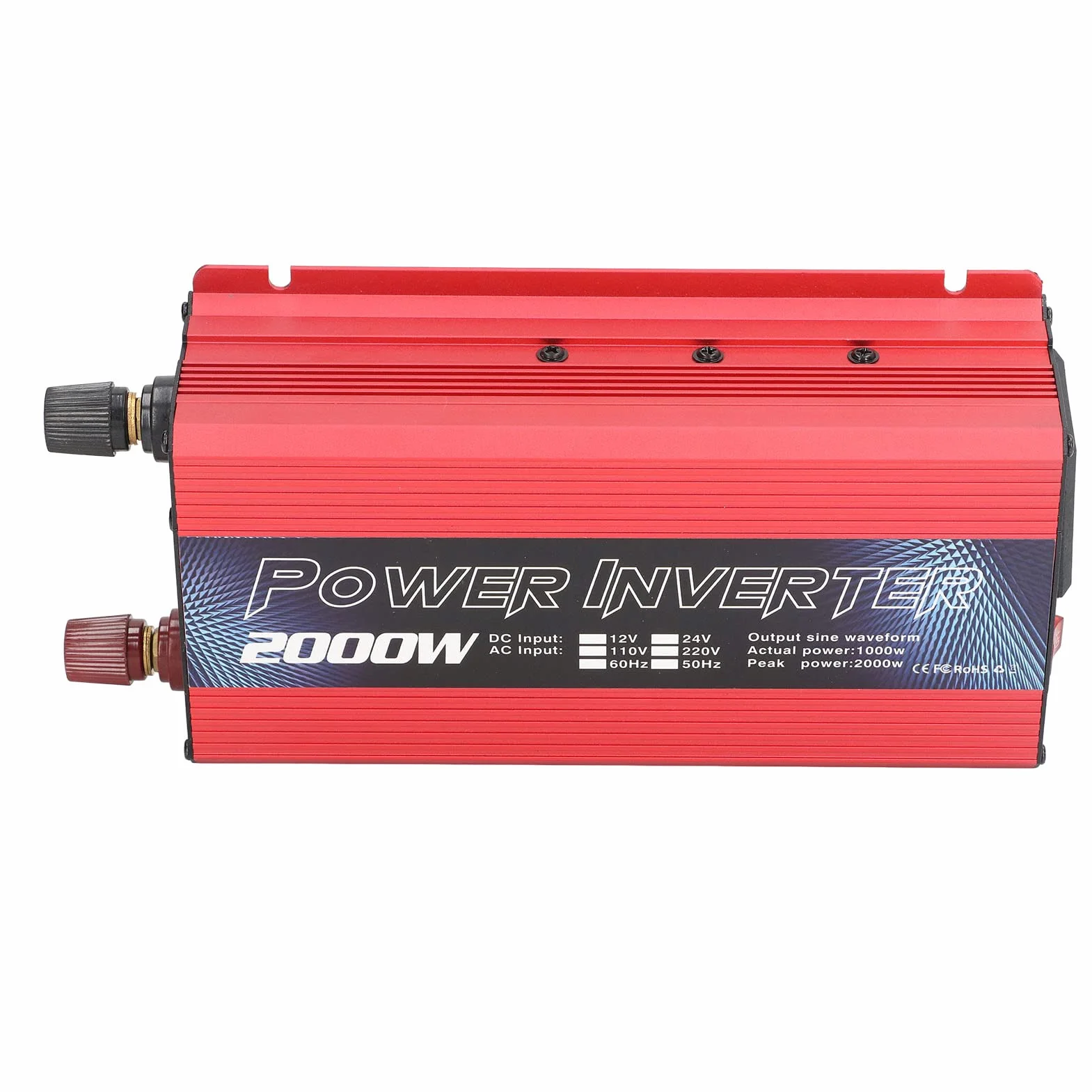 Pure Sine Wave Inverter 2000W DC 12V AC Converter z Portem USB 220V
