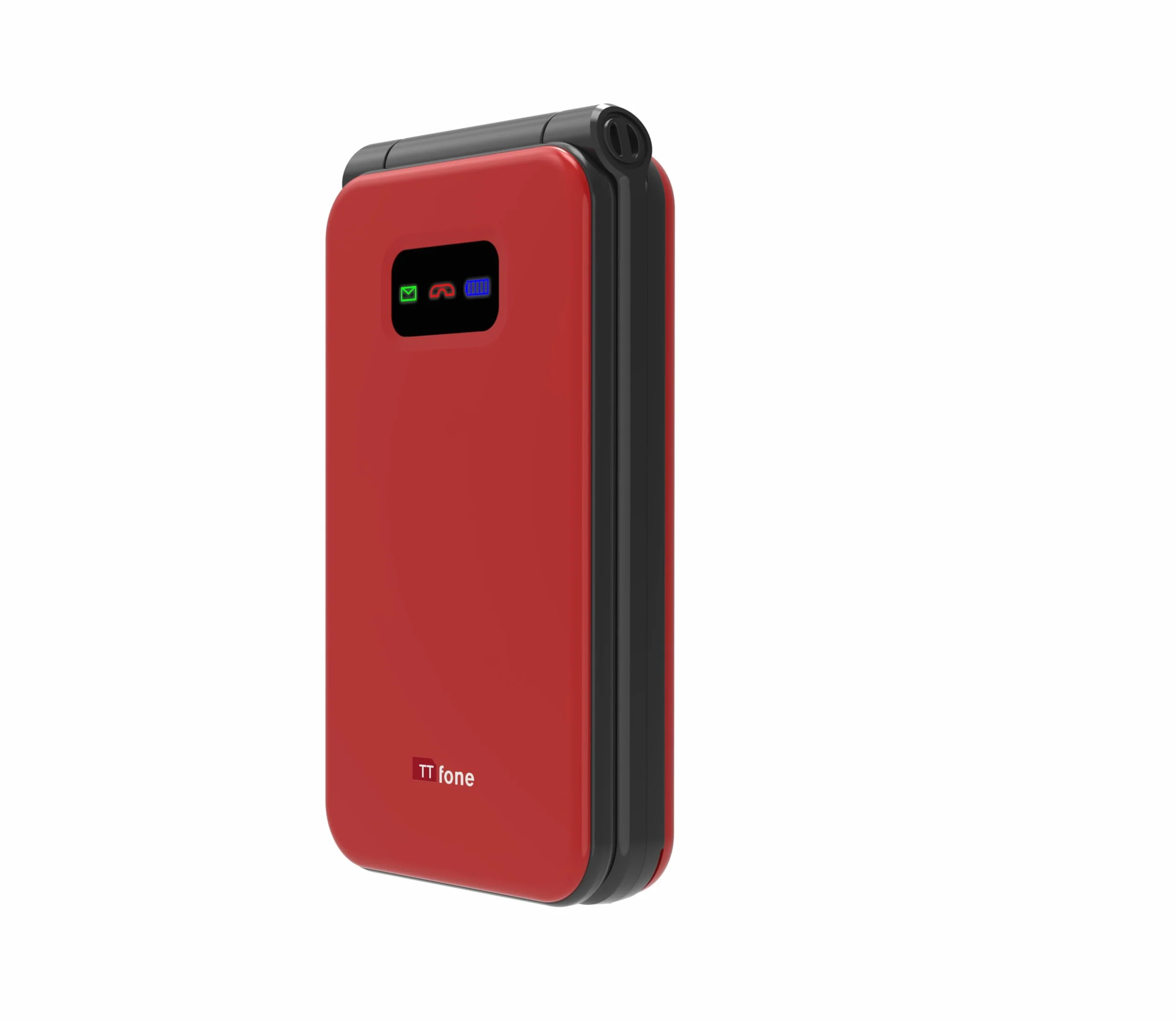 TTfone TT760 4G Telefon komórkowy z dużym przyciskiem dla osób starszych z przyciskiem pomocy awaryjnej, odblokowany, czerwony