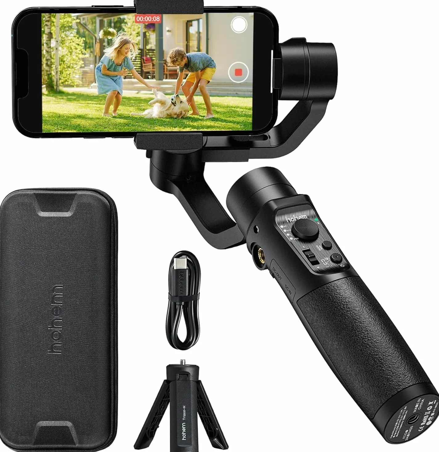 Hohem Stabilizator do Smartfona Czarny 32 cm