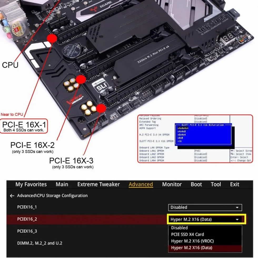 CY Adapter Dual MCIO 8i Mini Cool Edge IO SFF-TA-1016 na PCIE5.0 PCI-Express 16x VROC Adapter do płyty głównej SSD Karta graficzna