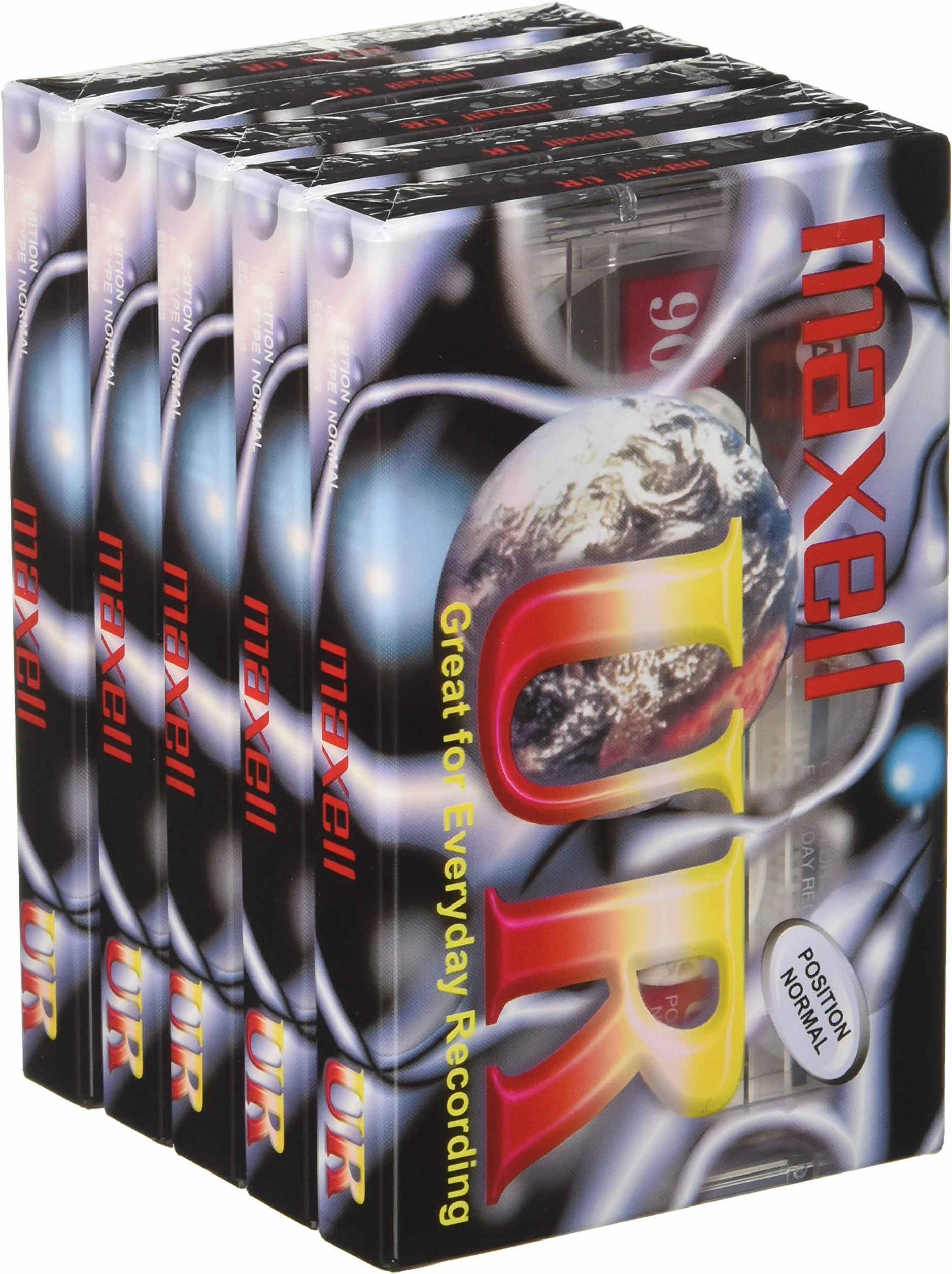 Maxell UR90 taśma audio 90 min pusta kaseta na nośniki (5 szt.)