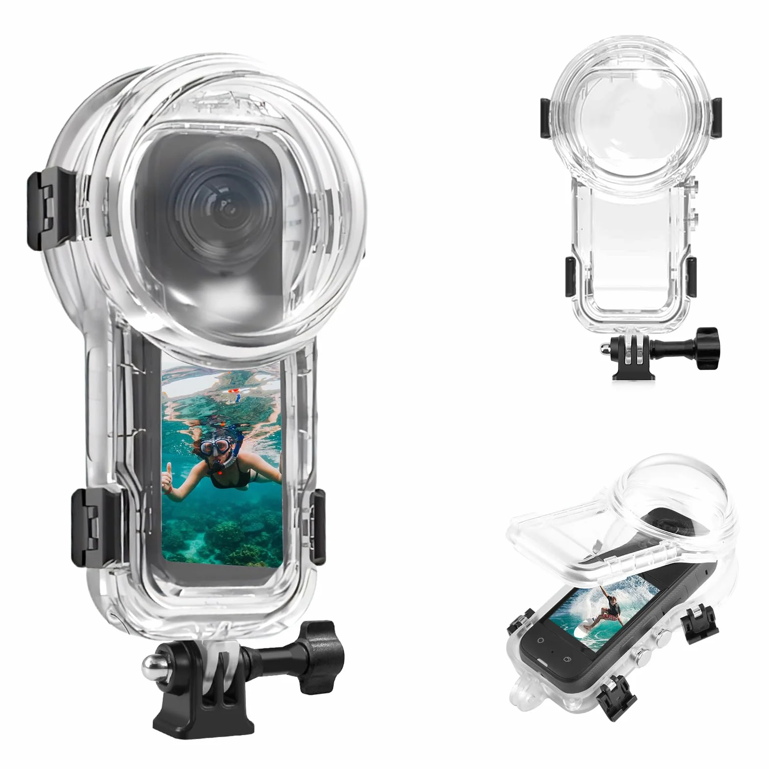 PULUZ Wodoodporny futerał do nurkowania dla Insta360 X5, etui ochronne Shell 360 stopni