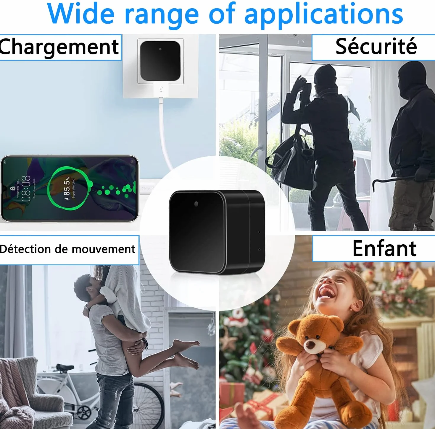 Mini ukryta kamera szpiegowska 5G/2,4G HD 1080P z wykrywaniem ruchu i przechowywaniem w chmurze