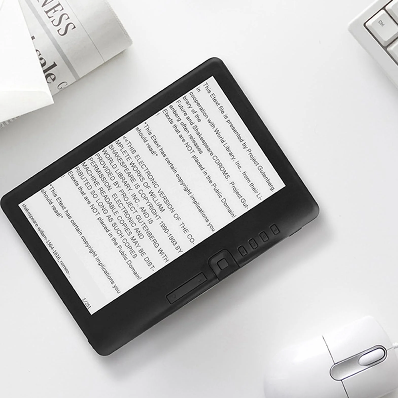 7-calowy Czytnik E-booków Przenośny Czytnik E-booków 16:9 TFT LCD z Kolorowym Ekranem/Niezależnym Przyciskiem Flip-Book/Skórzanym Etui 4G/8G/16G 0.672916666666667 LCD Czytnik