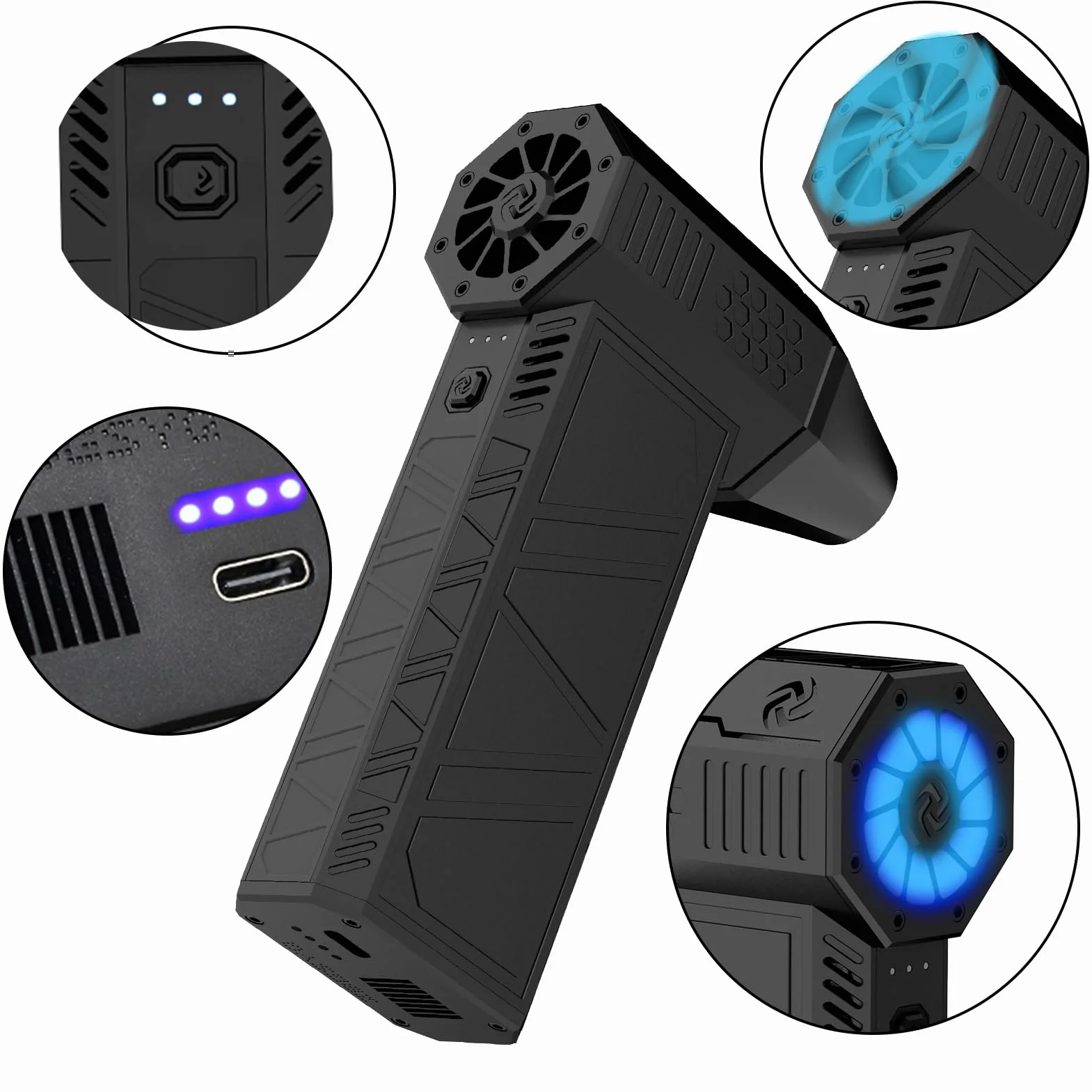 X3 Mini Turbo Jet Wentylator Dmuchawa Turbo 130000RPM 3 biegi 6000mAh