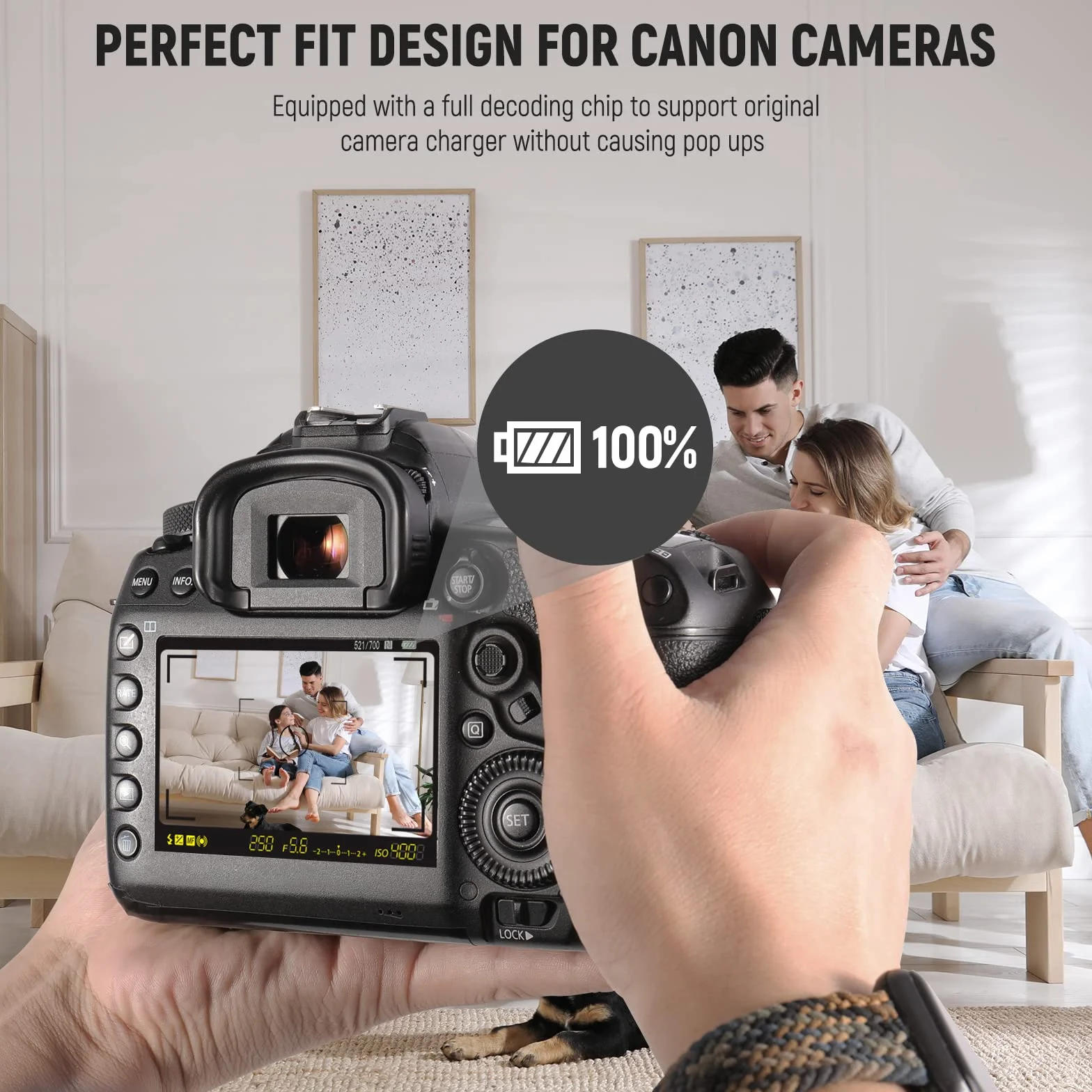 NEEWER LP-E6NH LP-E6N LP-E6 Akumulator do kamery z kablem USB typu C, kompatybilny z Canon EOS R5 R6 R7 5D II III IV 6D 7D 60D 70D 80D 90D
