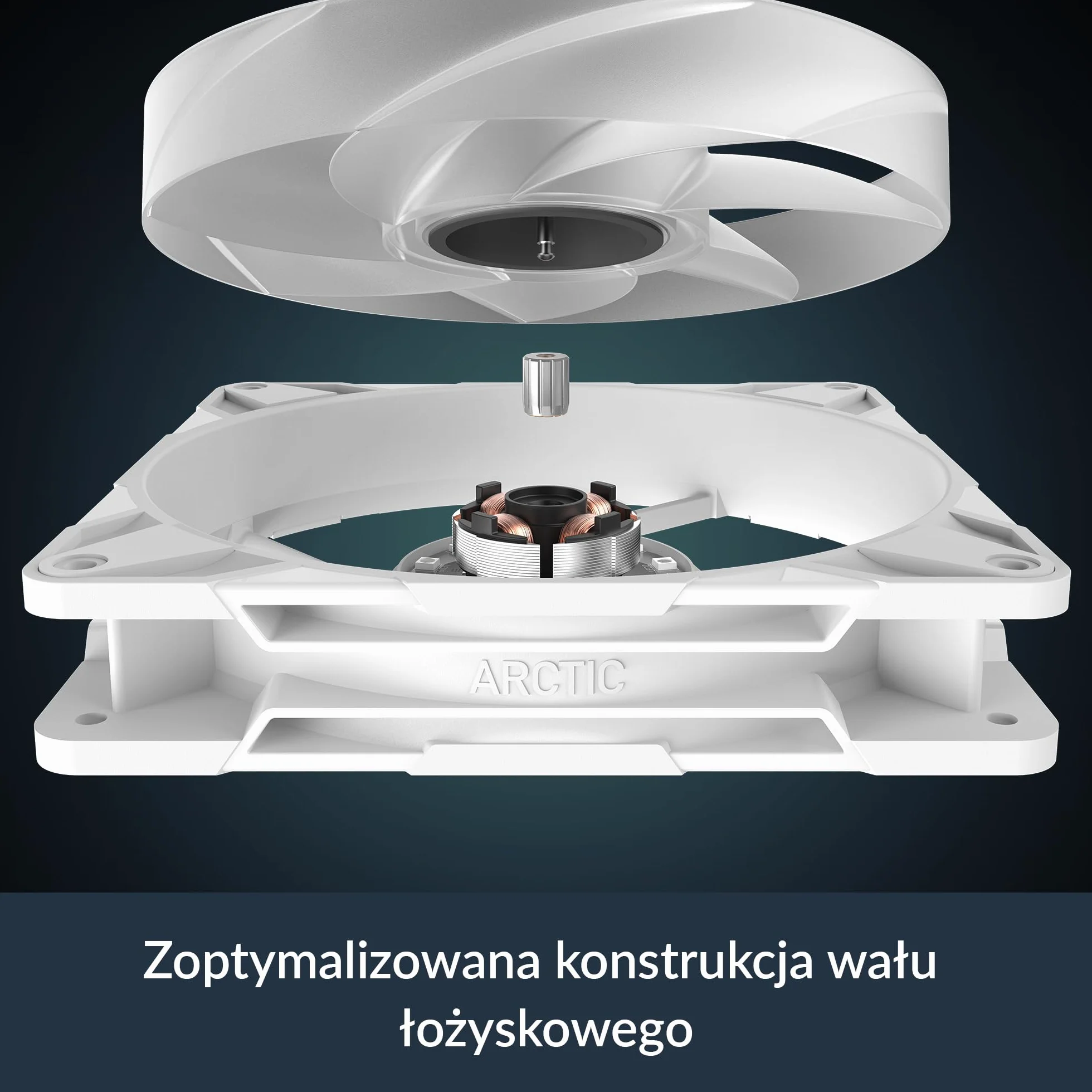 ARCTIC P14 Pro A-RGB (White) - 3 sztuki - Wydajny wentylator klasy premium, 140 mm wentylator PWM z kablem Y Splitte, 400-2500 obr/min, 0 obr/min <5% PWM, 5V Digital RGB, łożysko Fluid Dynamic - biały