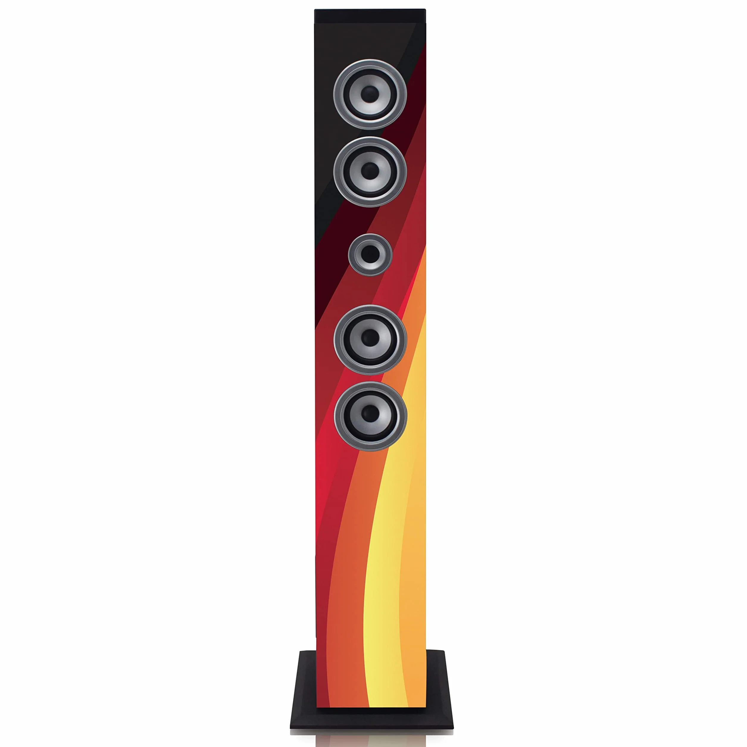 iCES IBT-6 Bluetooth głośnik stojący – 40 W RMS – radio PLL FM – wejście USB – gniazdo na karty SD – wejście AUX – z pilotem zdalnego sterowania – Niemcy