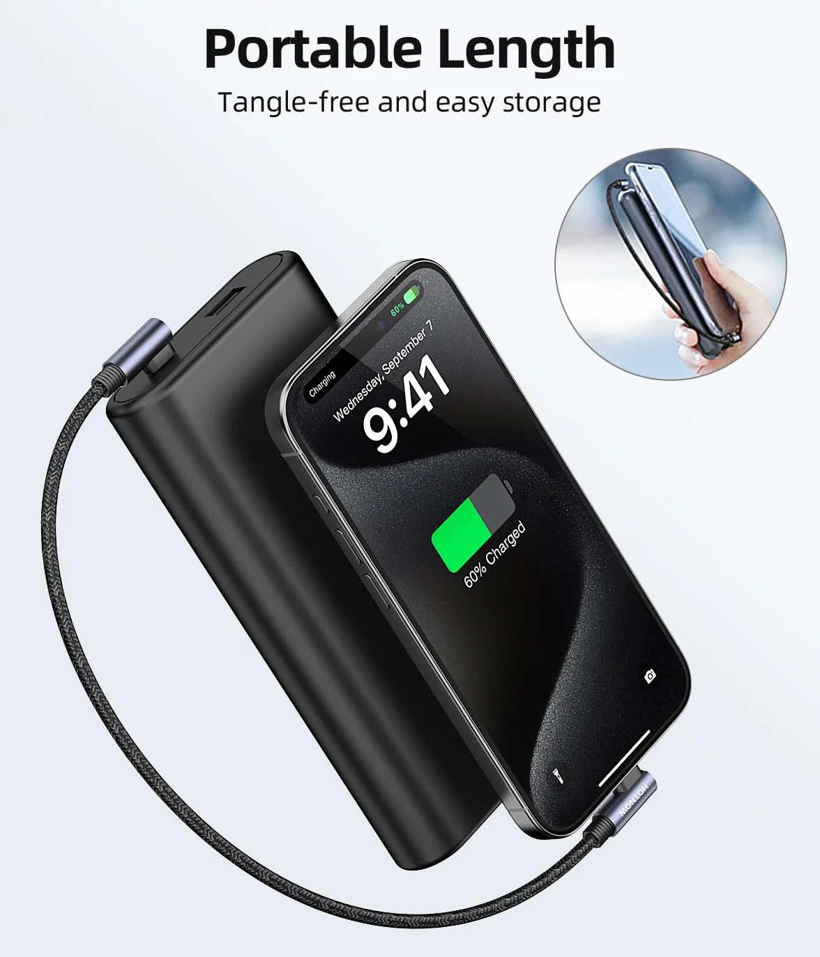 Prostokątny kabel USB C do C 30cm 3 Kawałki, krótki kabel ładowarki USB C 65W Szybkie przewody ładowania iPhone 15/16/17, Power Bank i urządzenia USB Typ C