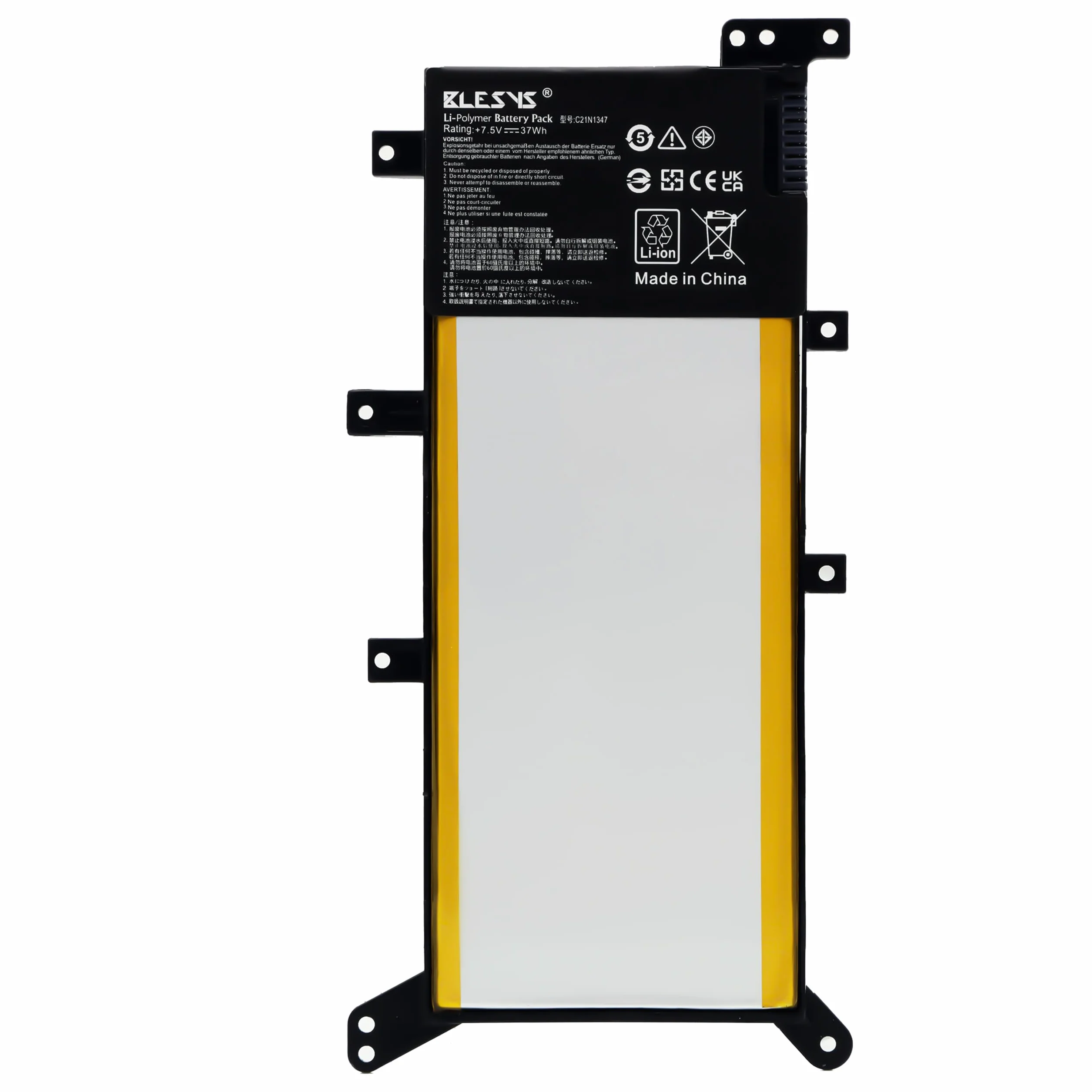 BLESYS Bateria do laptopa ASUS A555L A555LA A555LB A555LD A555LI A555LN A555 A555BA A555BP A555DA A555QA A555UA A555UB A555UF A555UJ A555UQ A555Y A555YI A556 A556U A556UA seria 7.6V 38Wh