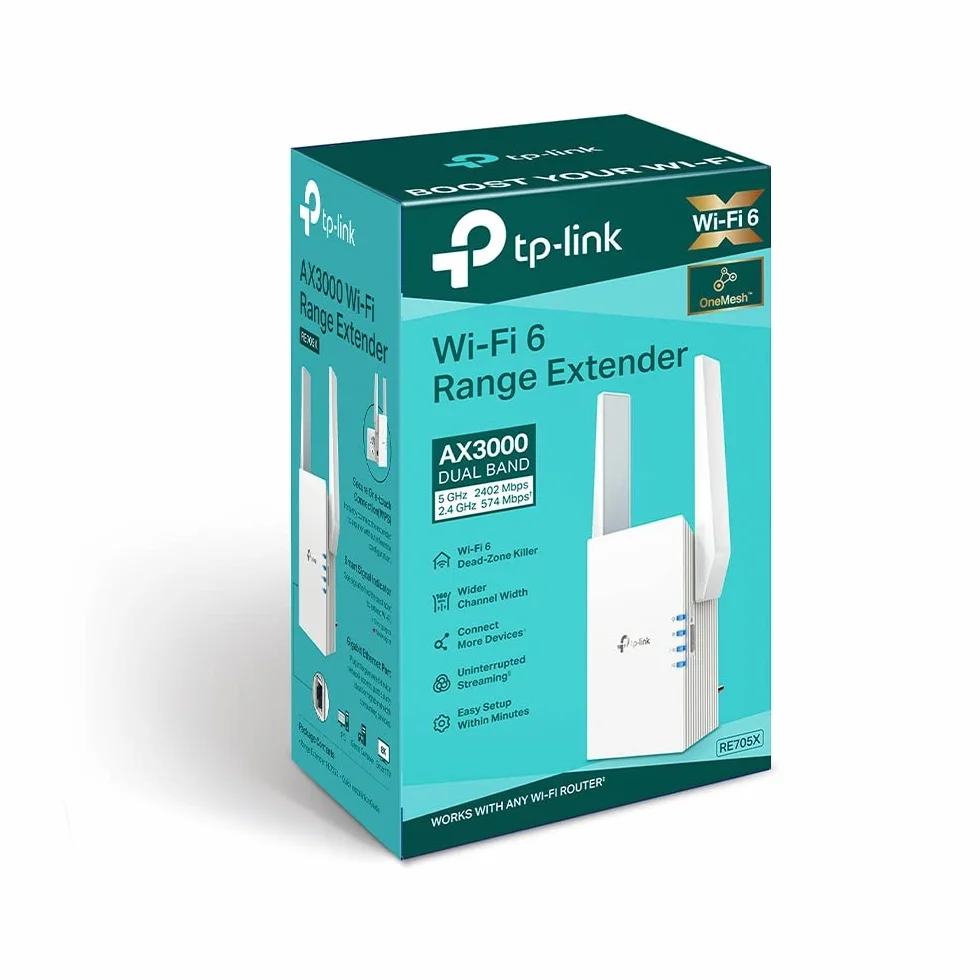TP-Link RE705X Przedłużacz zasięgu WiFi6 AX3000