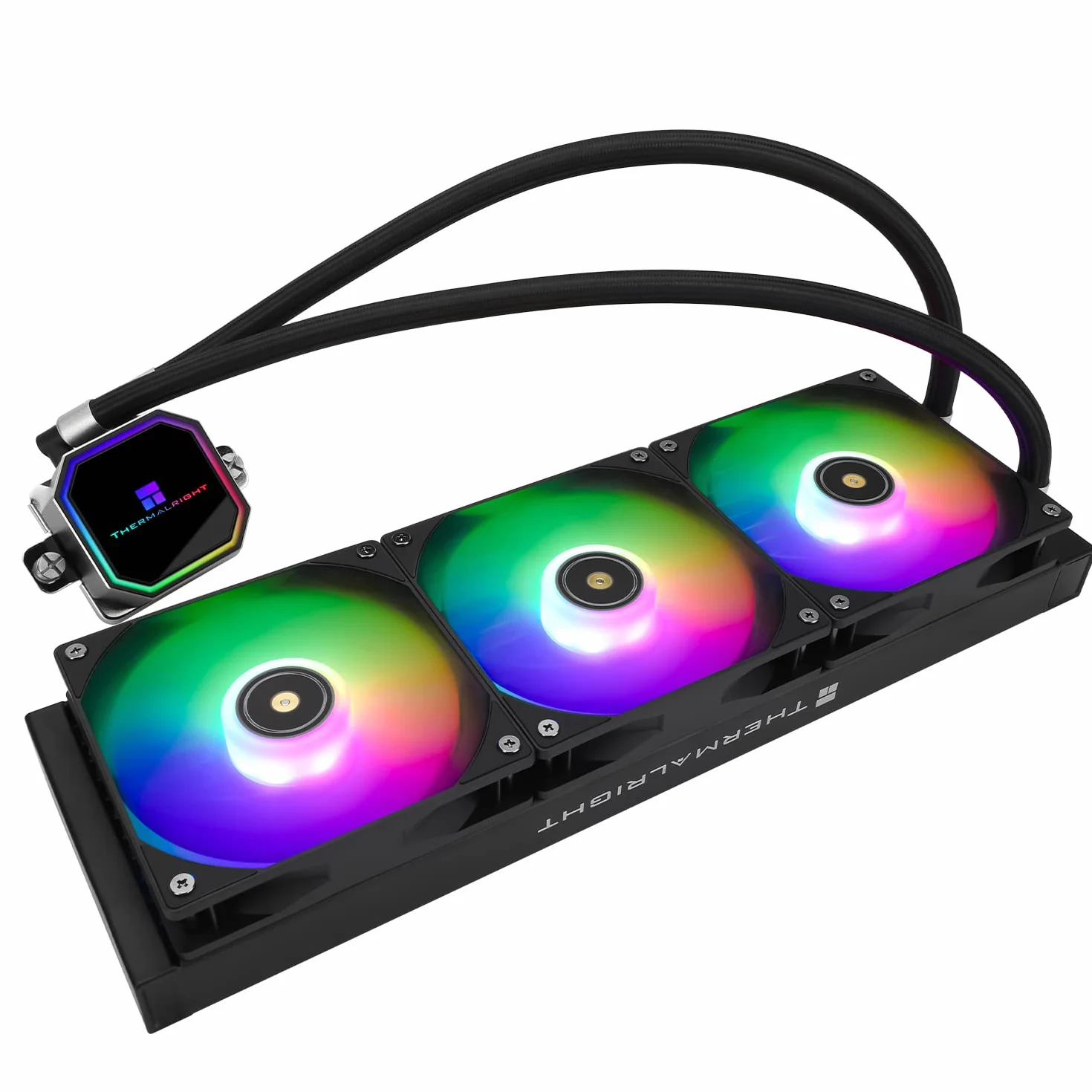 Thermalright Frozen Prism 360 Czarny ARGB Cieczochłodny Radiator CPU z 120mm ARGB PWM Wentylatorem, Radiator Komputerowego dla AM4/AM5, Intel lga1700/1851/1150/1151/1200/2011