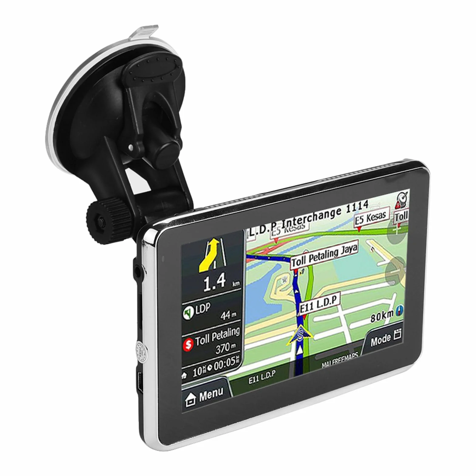 Nawigacja GPS 5-calowy Podwójny System Ekran Dotykowy Uniwersalny do Samochodów Ciężarowych RV