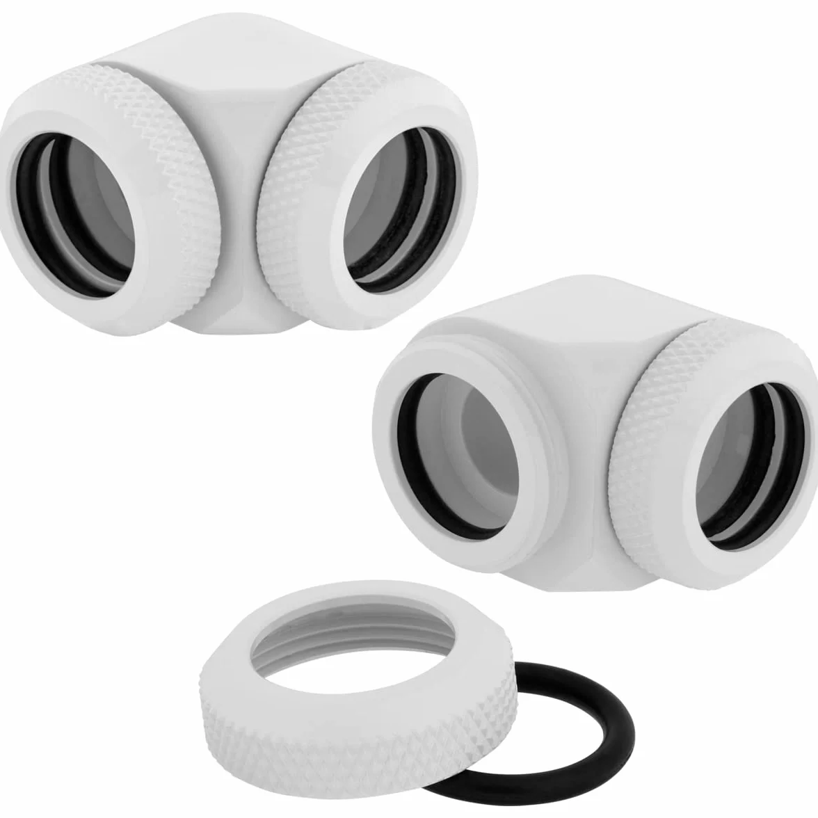 Corsair Hydro X Series XF 90° Fitting Biały 2-pak