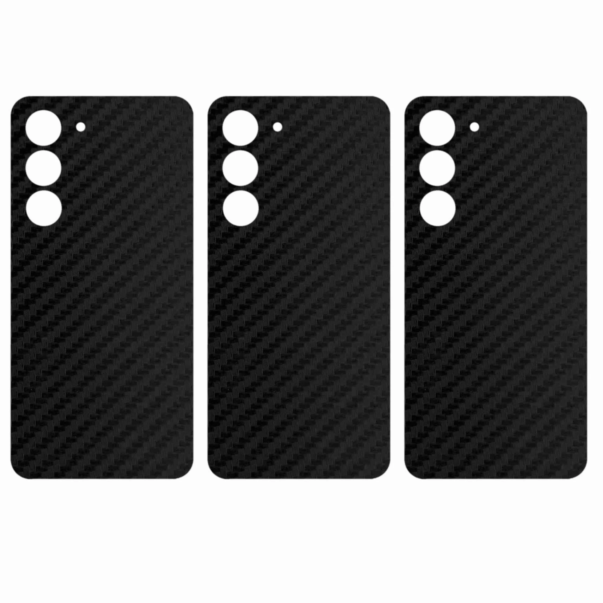 apgo Skins folia naklejka skórka strukturalna na TYŁ do Samsung Galaxy S23+ Plus - Carbon Czarny