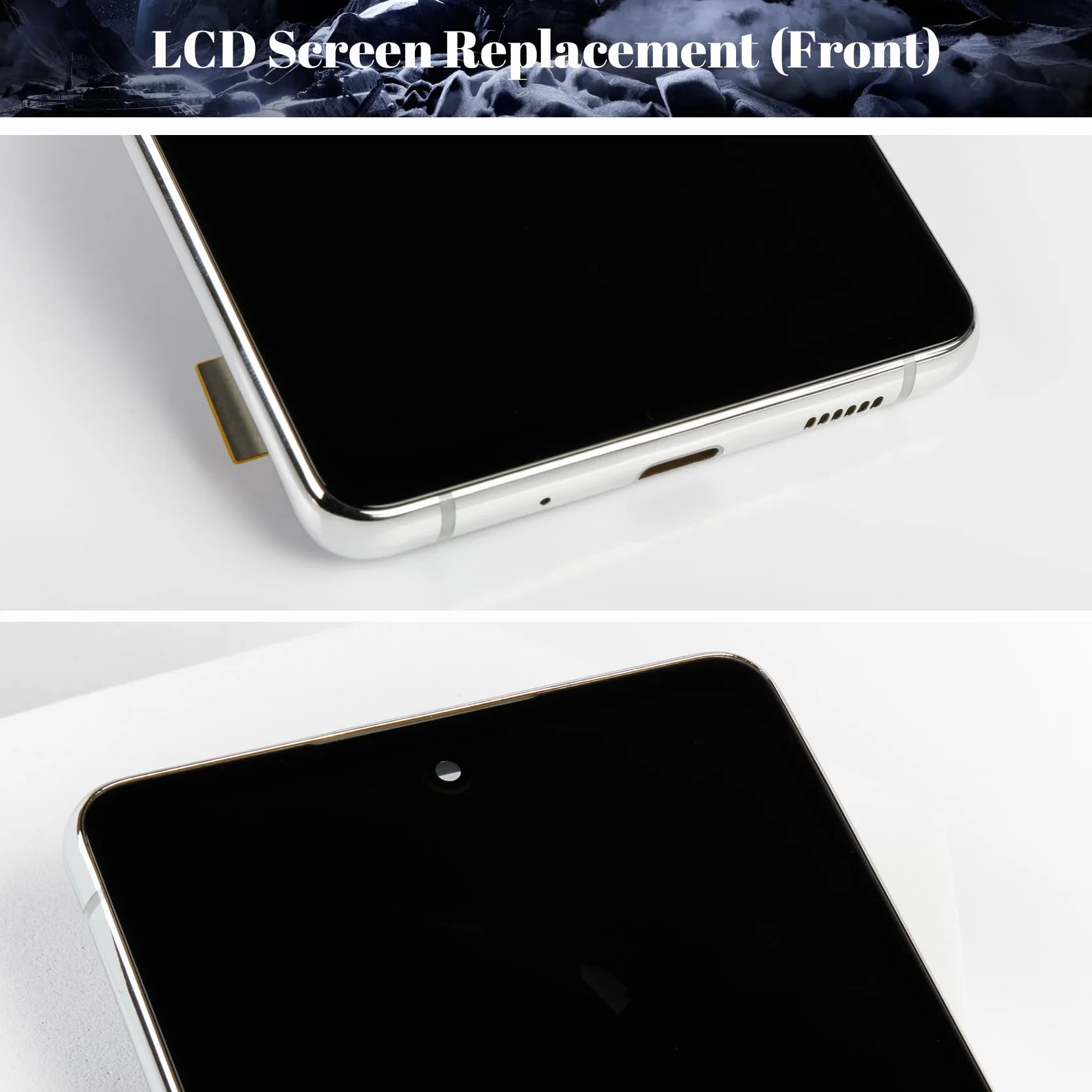 OLED ekran LCD do Samsung Galaxy S20 FE 5G SM-G781B wyświetlacz dotykowy digitizer zestaw naprawczy z ramą srebrny
