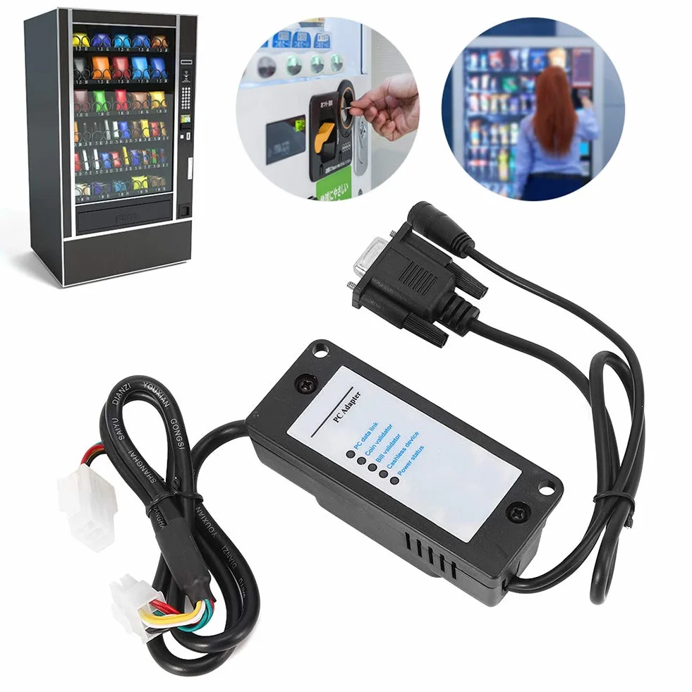 lyrlody RS232 adapter konwerterowy, interfejs MDB Coin Acceptor Connect do automatów sprzedających, obudowa transferowa USB na RS232