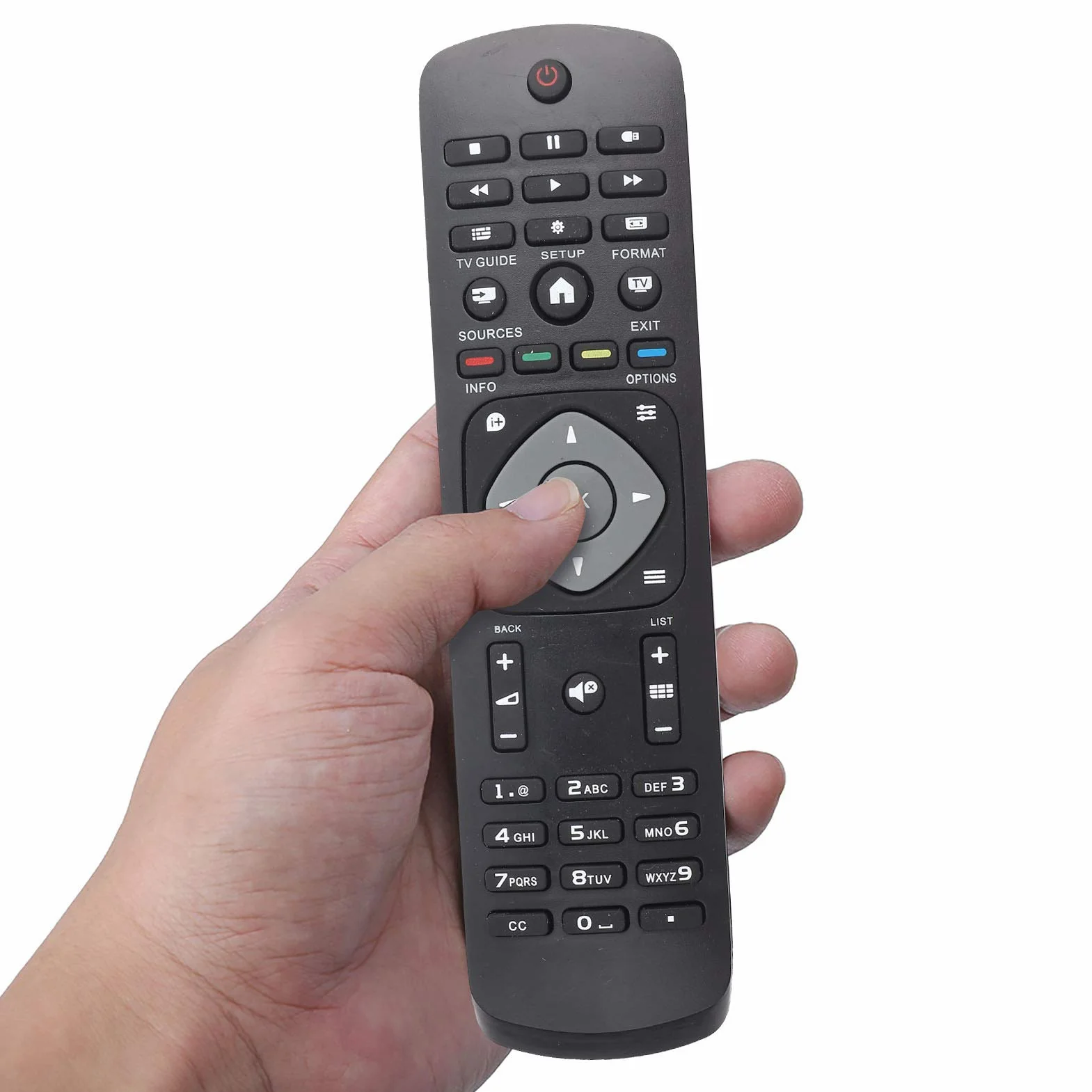 Uniwersalny Pilot Zdalnego Sterowania, Zamiennik do Telewizorów LCD LED z Dedykowanymi Klawiszami Nawigacyjnymi Menu Stabilna Praca