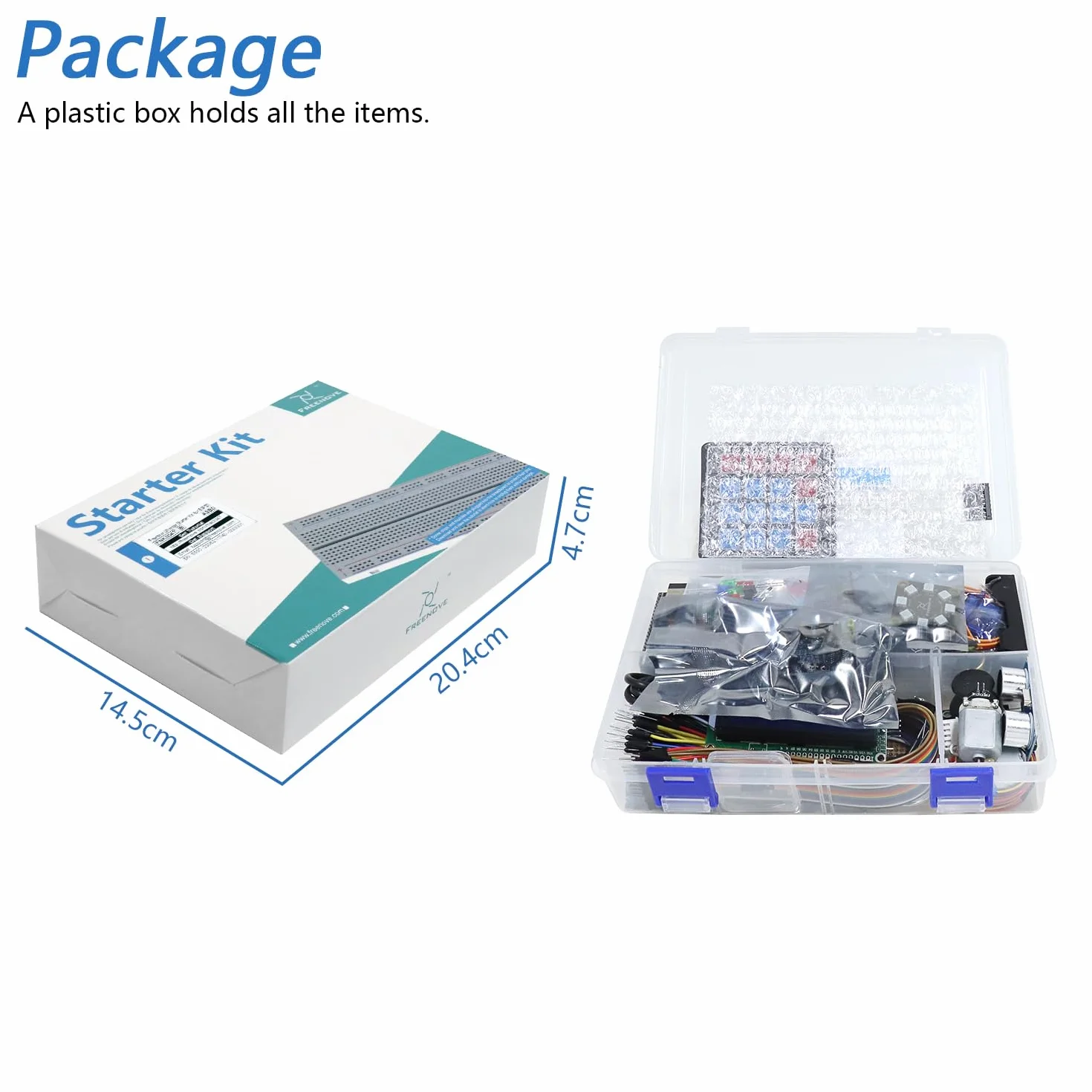 Freenove ESP32 Kit Dev CAM Board Ultimate Starter Kit, Dwurdzeniowy 32-Bitowy Mikrokontroler 240 MHz, Kamera WiFi+BT, 795-Stronicowy Poradnik, Kod Java Python C, 122 Projekty, 240 Przedmiotów